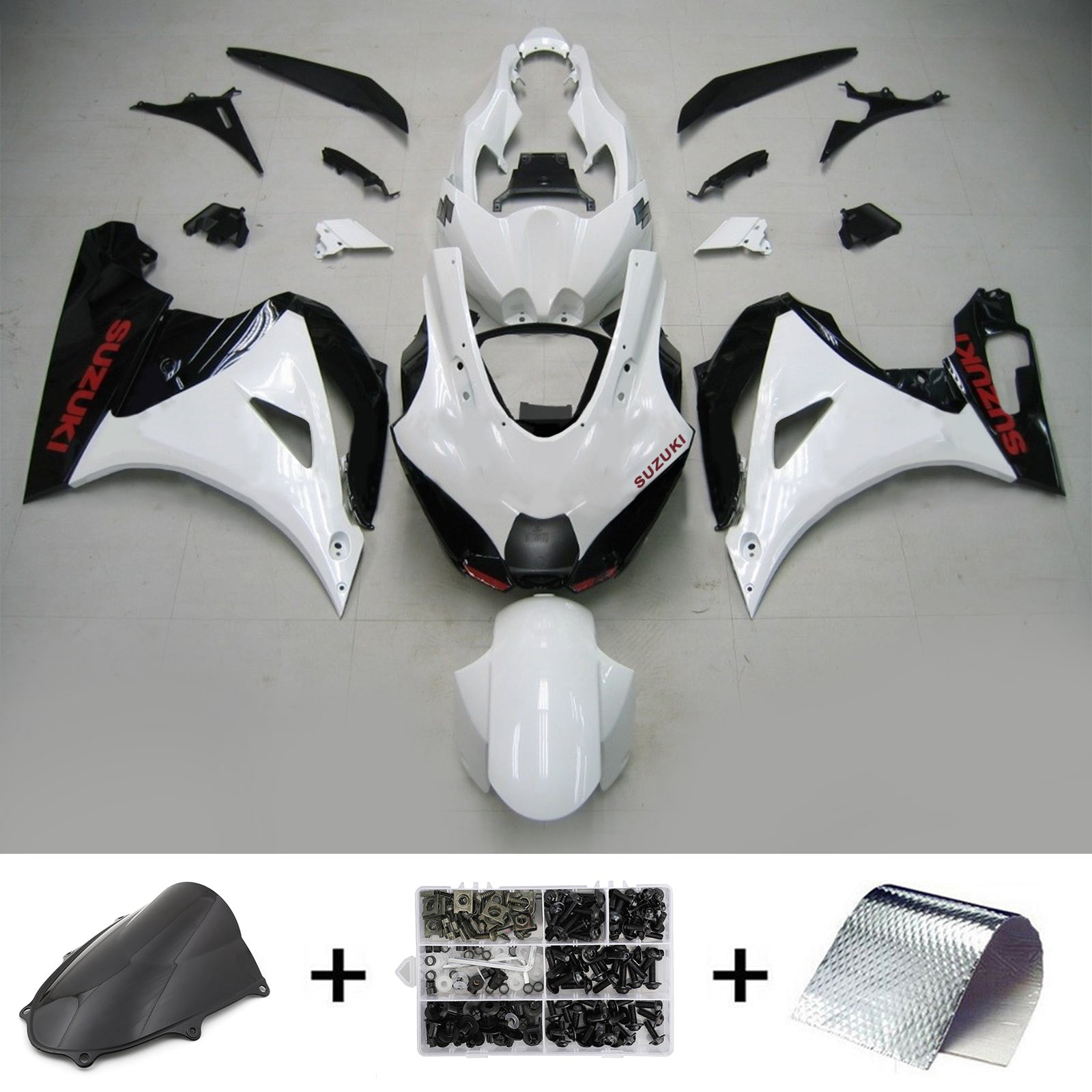 Amotopart Suzuki GSXR1000 2017-2024 K17 Fairing Kit Bodywork Plastic ABS