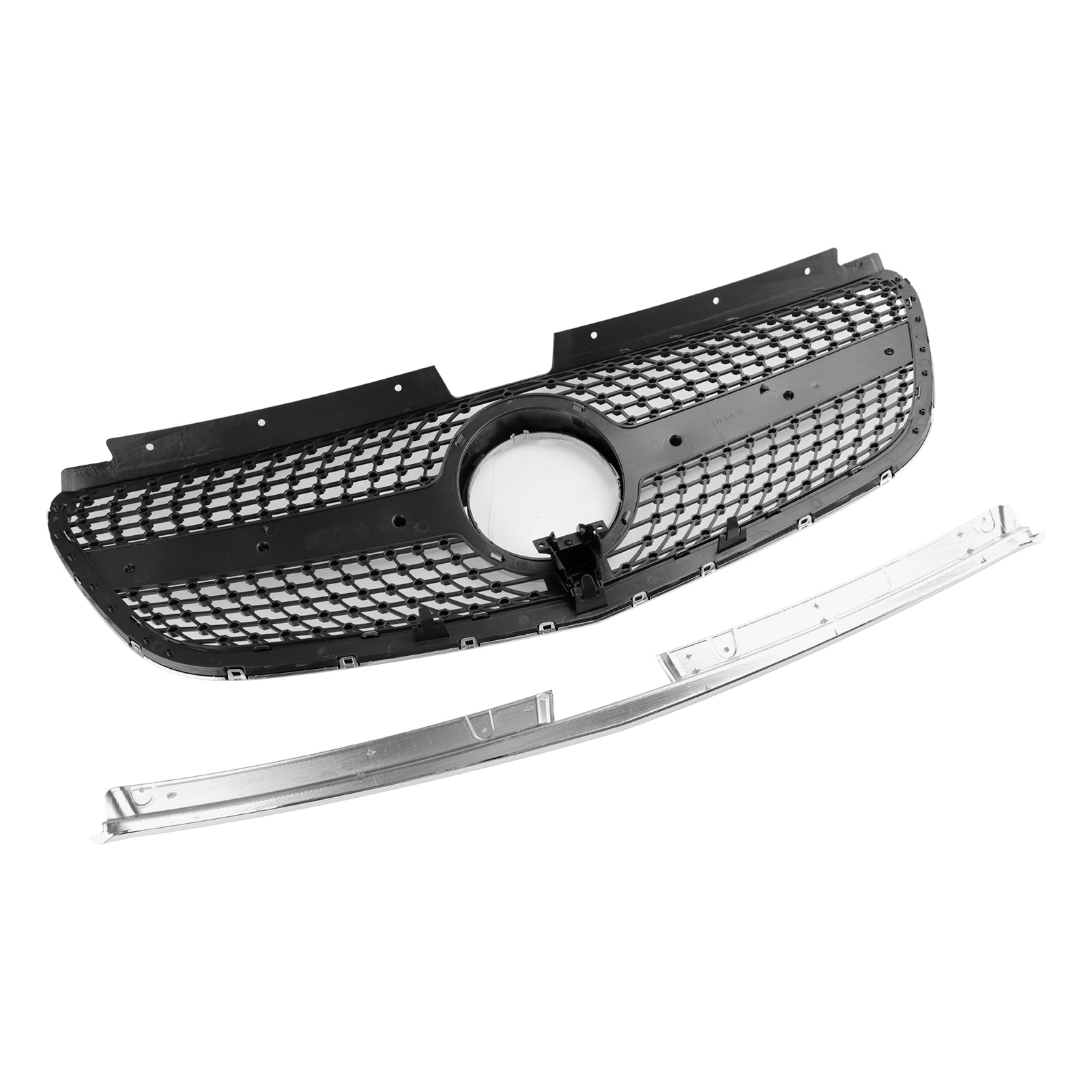 Parrilla de parachoques delantero de diamante para Mercedes Vito W447 2015-2019 GT Stlye