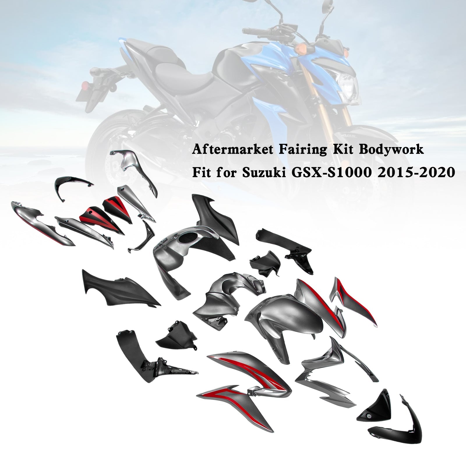 Suzuki GSX-S 1000 2015-2020 Plastic Bodywork Fairing Kit