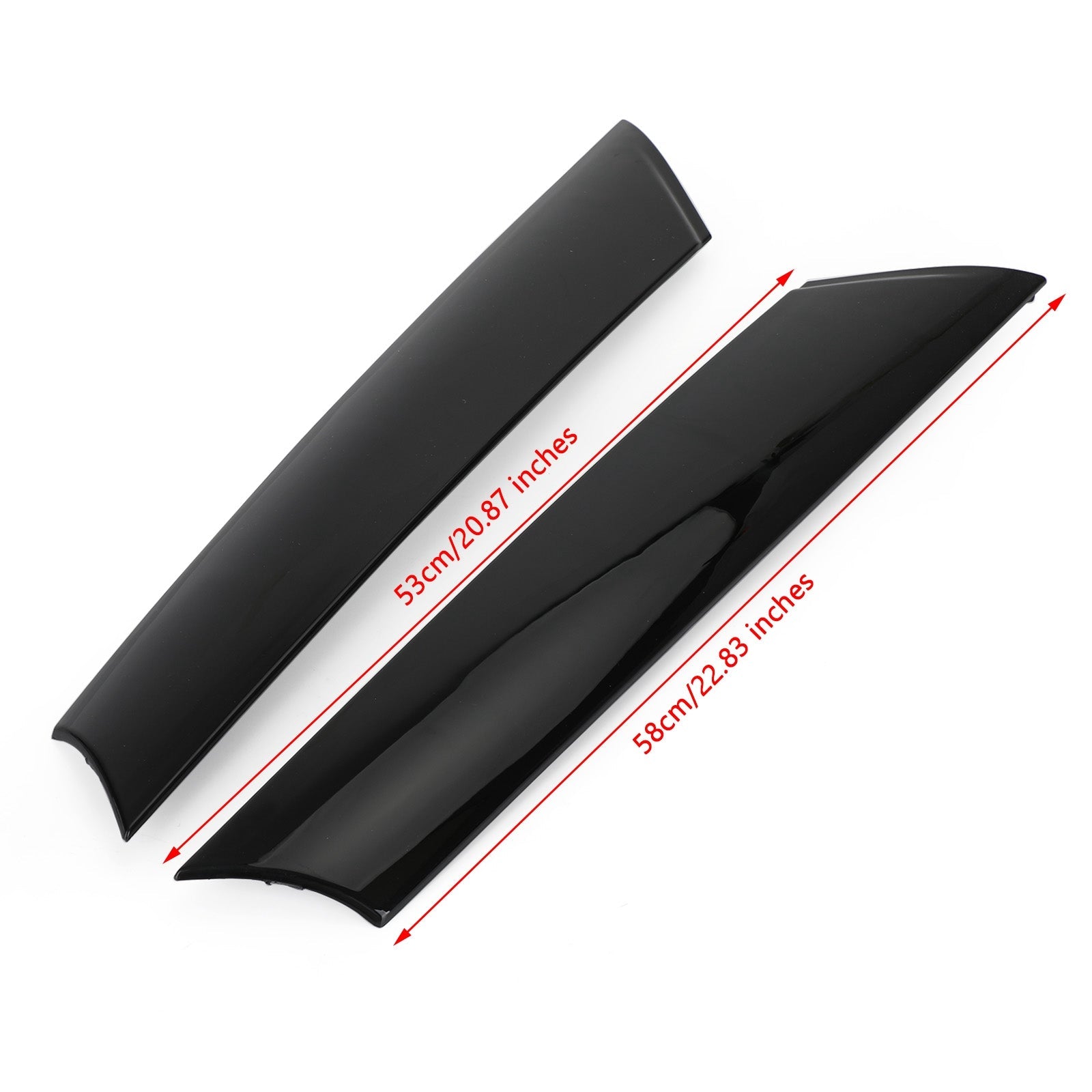 Mini R55 R56 2x Front A Pillar Black Windshield Post Trims 51137272583/84