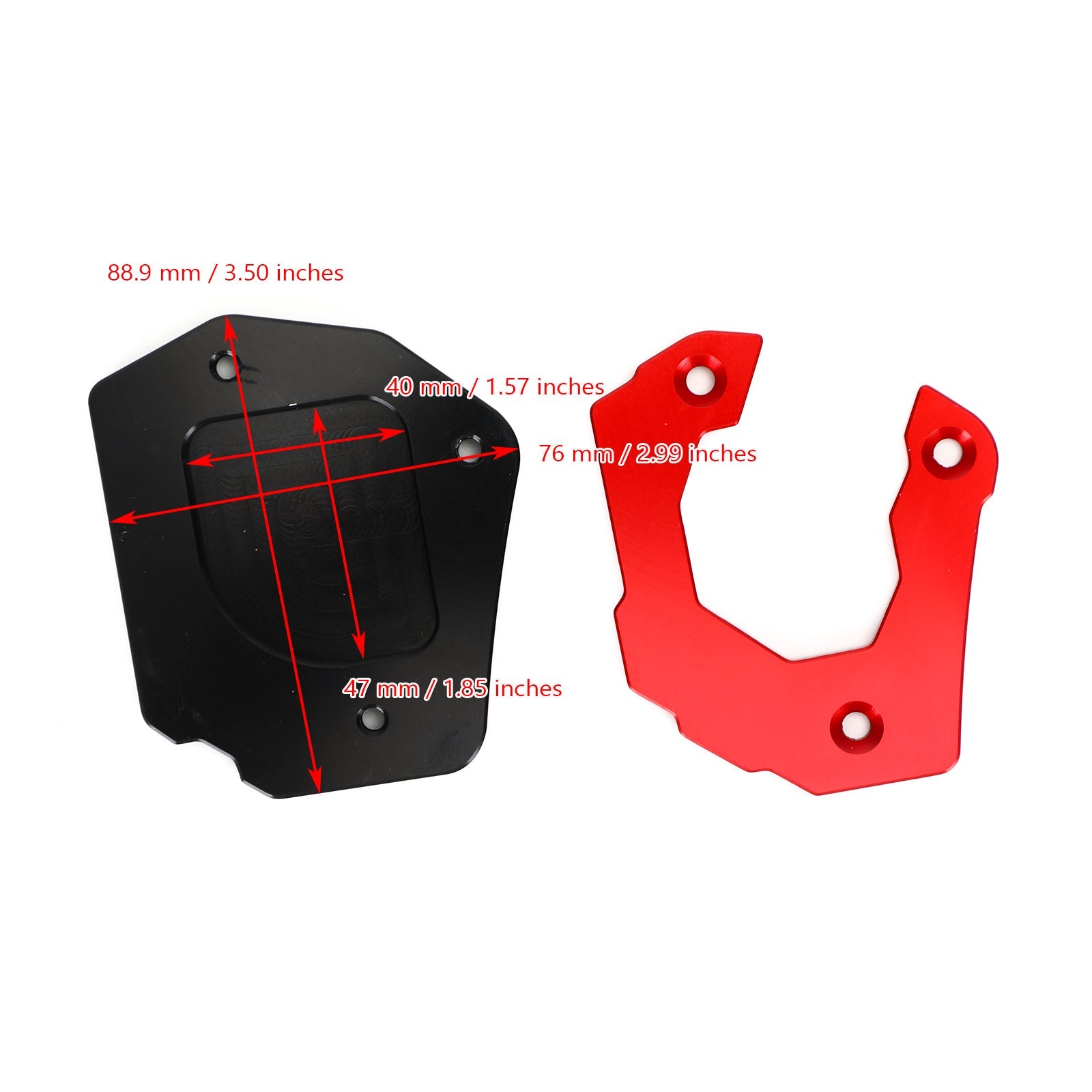 Motorcycle Kickstand Enlarge Plate Pad fit for BMW F800GS 2008-2018 Generic