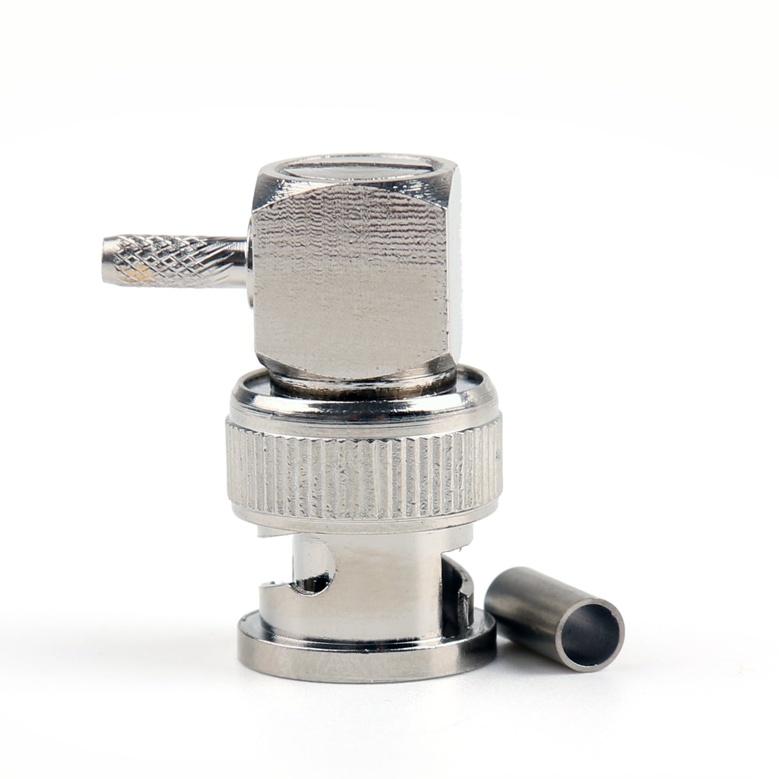 10Pcs Connector BNC Male Plug 90?? Crimp RG174 RG316 LMR100 Cable Right Angle