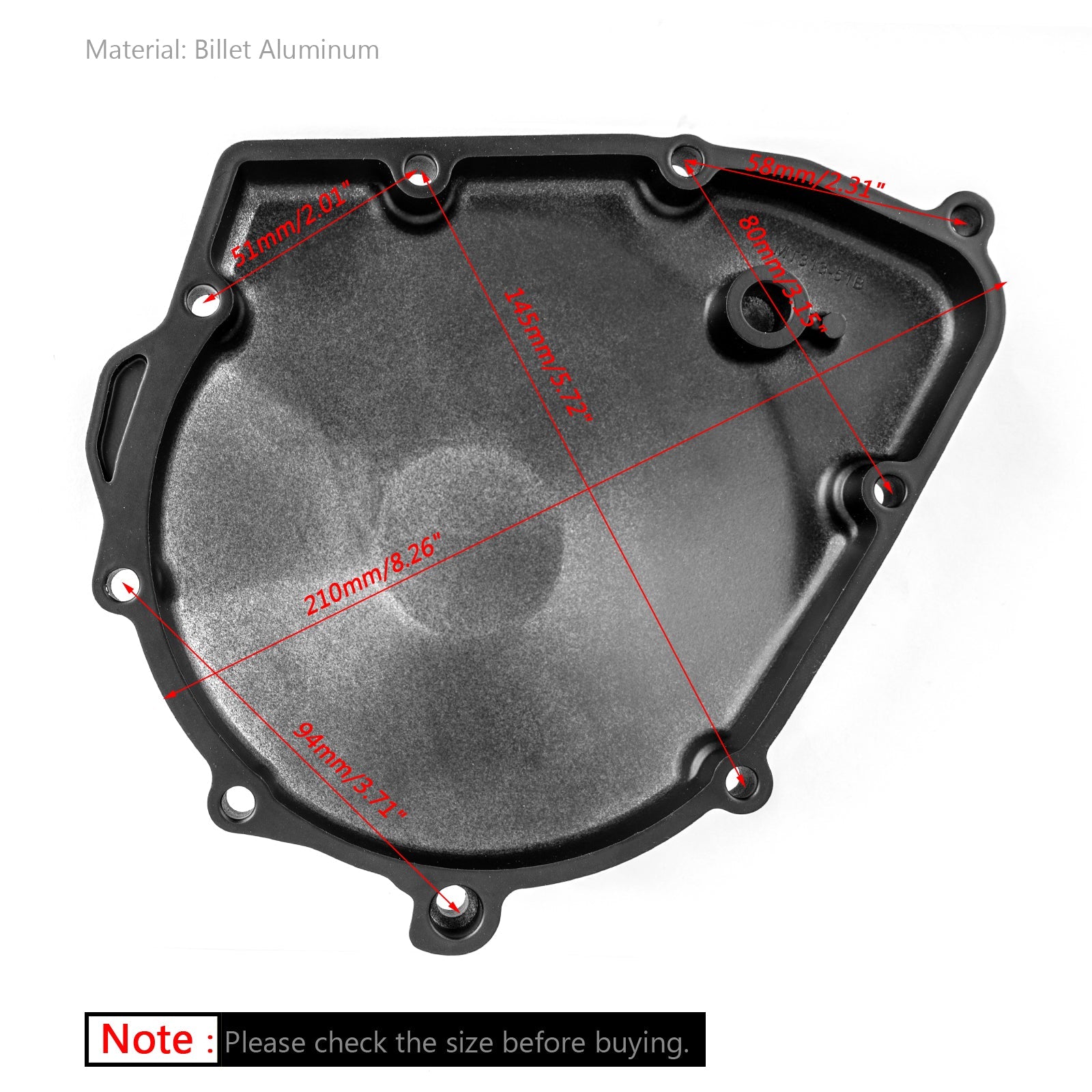 Cárter de la cubierta del motor del estator izquierdo apto para Suzuki GSX400 GSF600 BANDIT GSX600F genérico