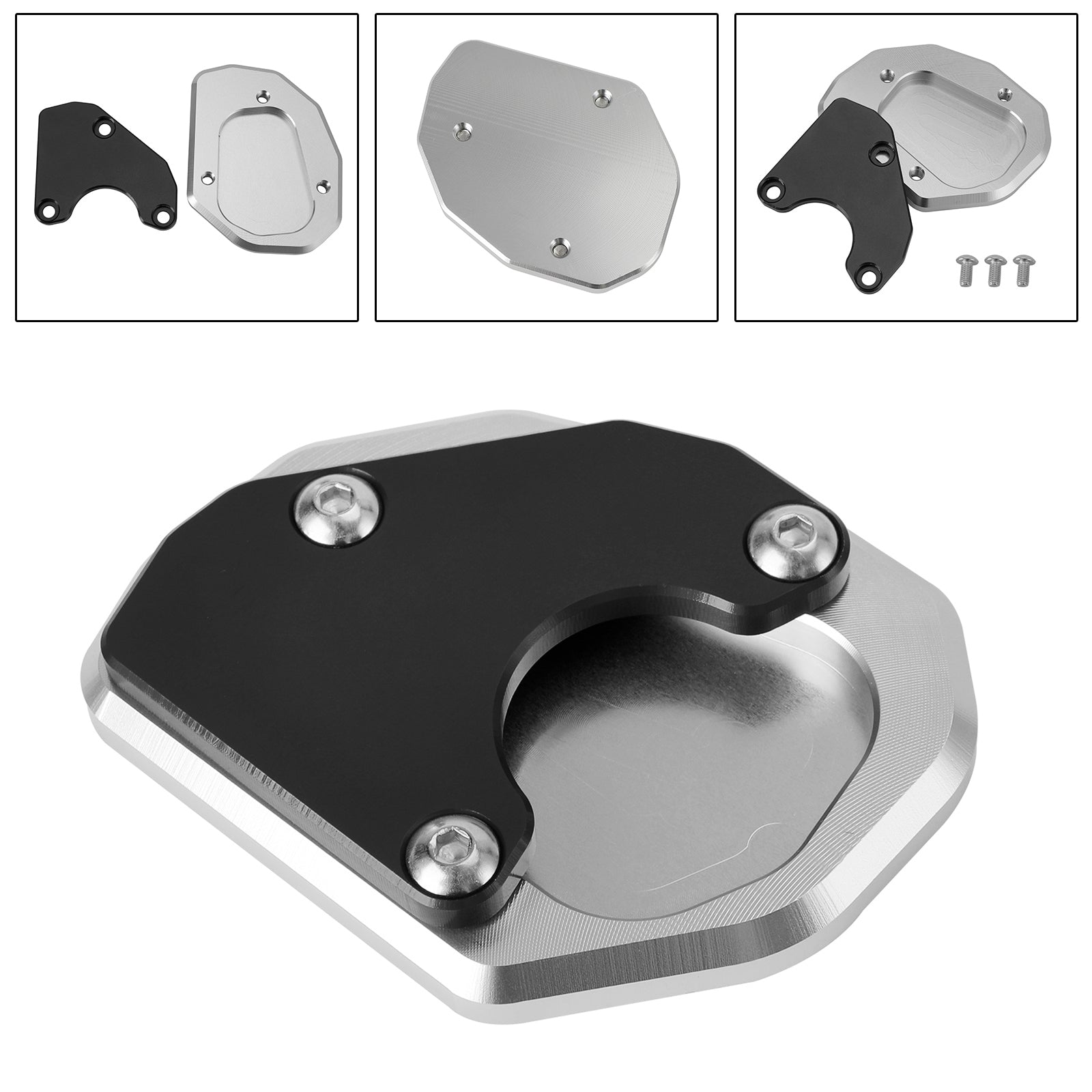 트라이던트 660 2021 2022 킥스탠드 확대 플레이트 패드