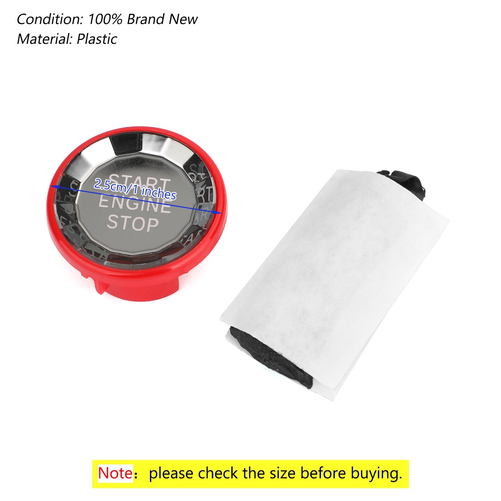 Jaguar XF XE F-Pace Engine Start Stop Push Button Knob Switch Decor Cover