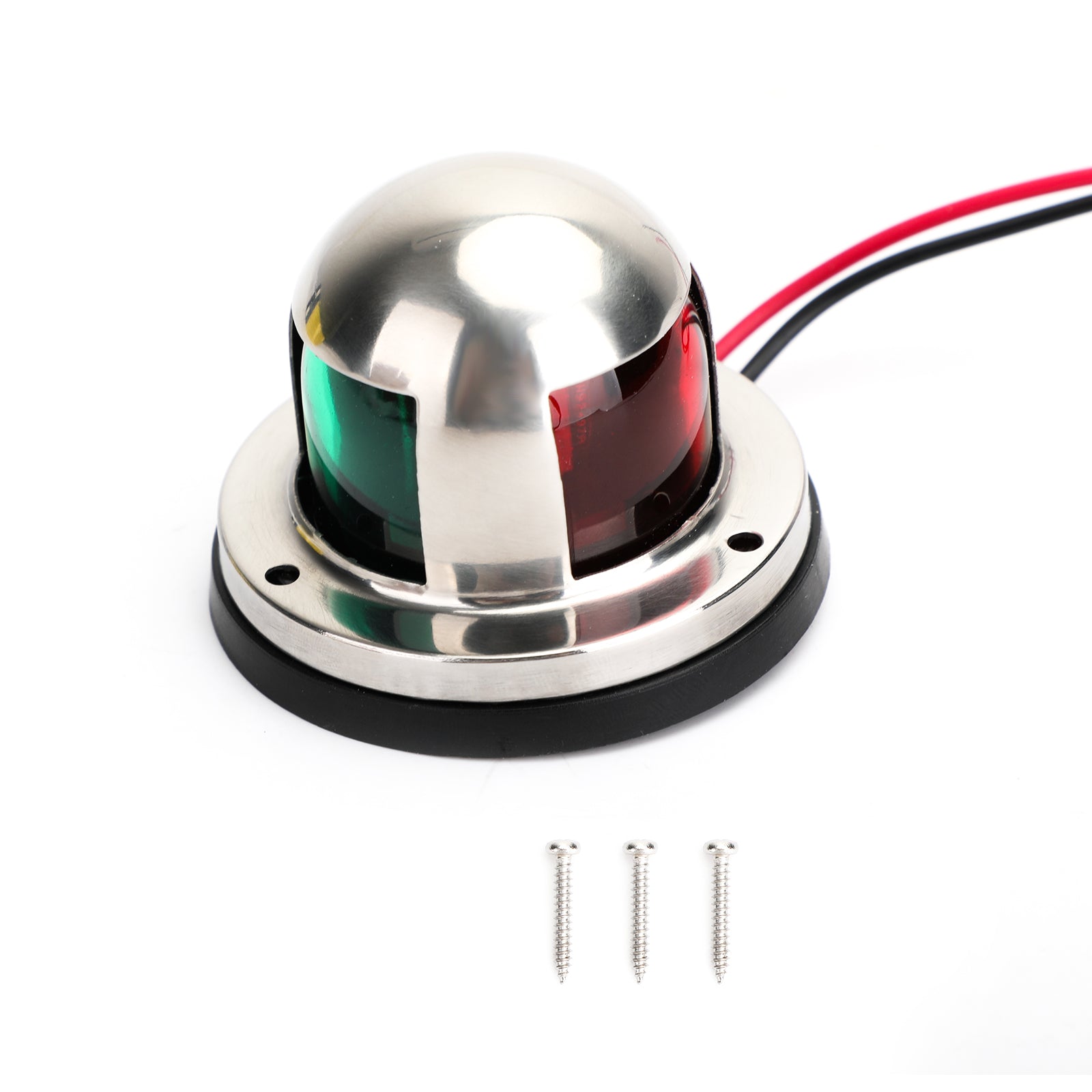 2 IN 1 Marine Boat Yacht Pontoon 12V Stainless Steel LED Bow Navigation Lights
