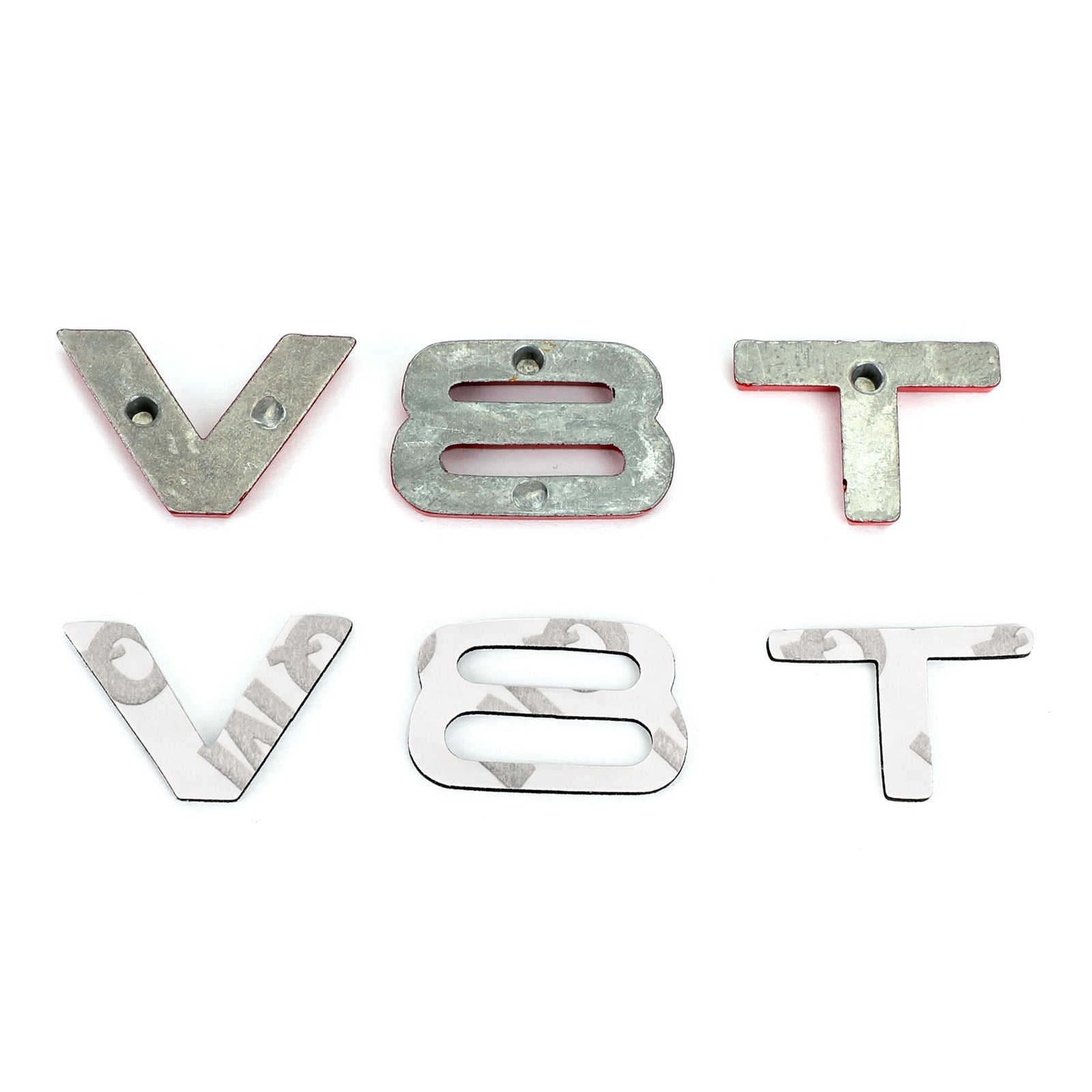 V8T 엠블럼 배지 아우디 A1 A3 A4 A5 A6 A7 Q3 Q5 Q7 S6 S7 S8 S4 SQ5 레드 일반