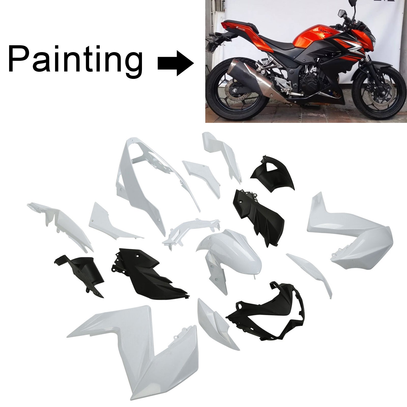 Kit Carenado Kawasaki Z250 Z300 2015-2016