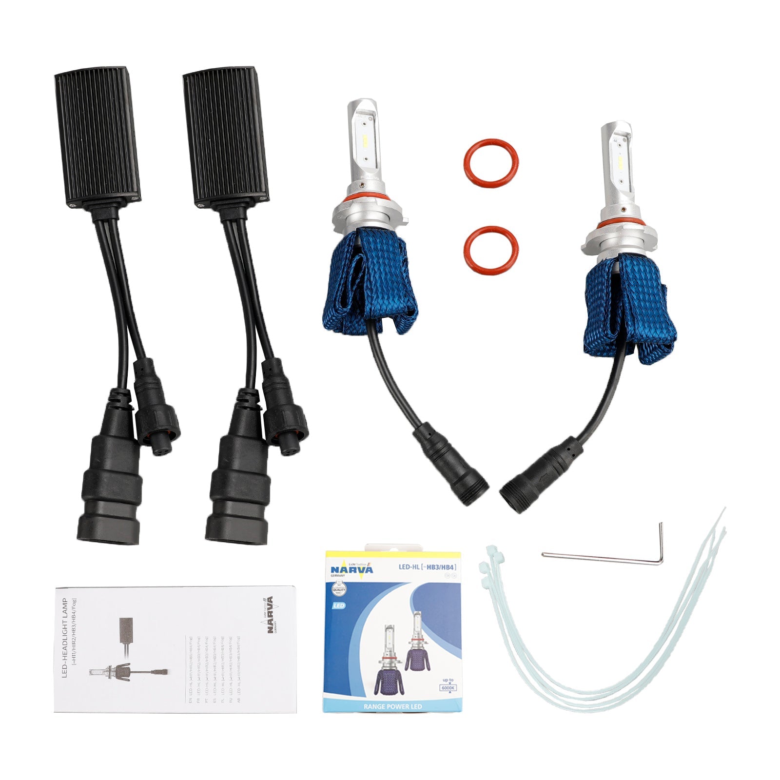 For NARVA Range Power LED-HL(??HB3/HB4) 6000K 12V16W IP65 Waterproof