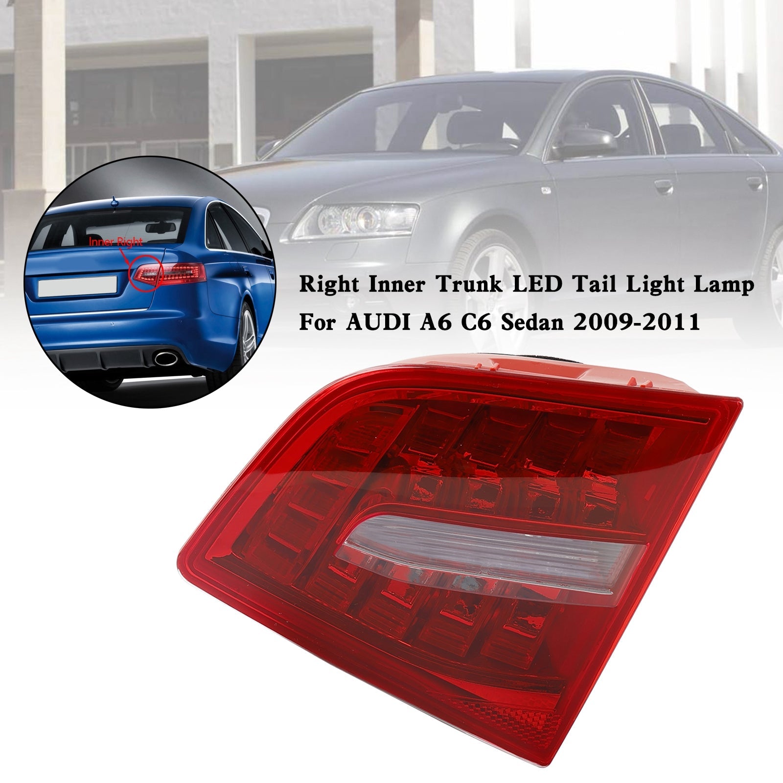 AUDI A6 C6 Sedan 2009-2011 Right Inner Trunk LED Tail Light Lamp