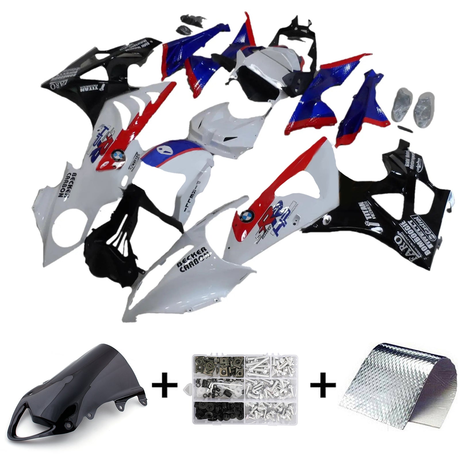 Amotopart BMW S1000RR 2009-2014 Fairing Kit Bodywork Plastic ABS