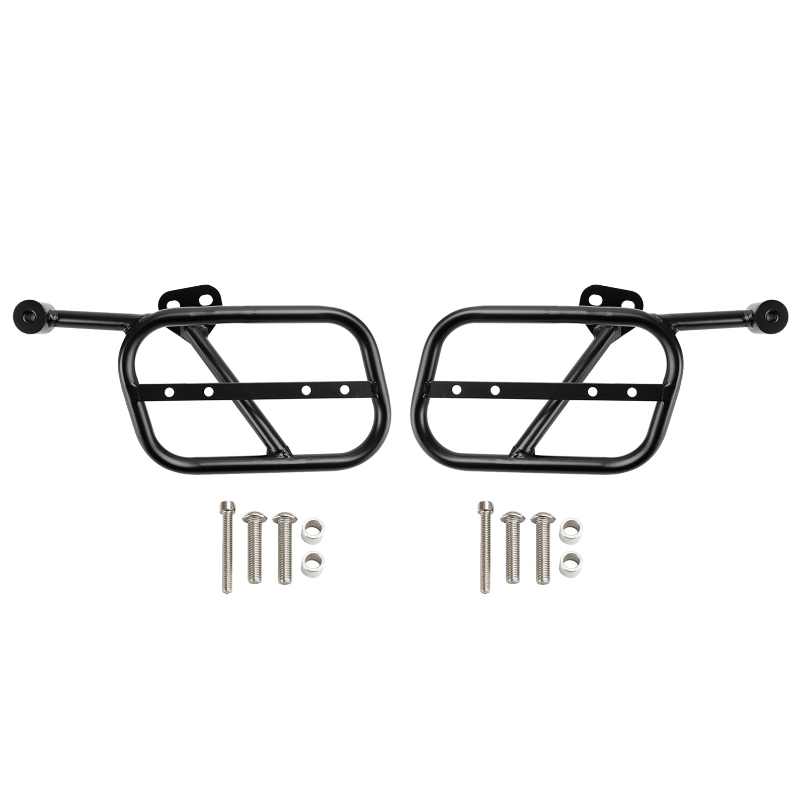 Saddle Bag Mounting Bracket Luggage Rack Side bag Holder Black Fit for GUZZI V9 Bobber Roamer 2018-2024