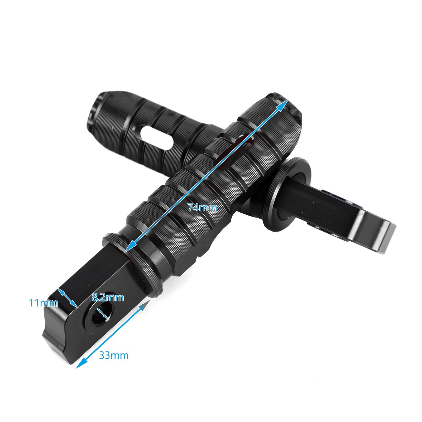 Reposapiés delanteros Pie Peg para Aprilia GPR 125 150 250 APR150 RS125 TUONO125 Genérico