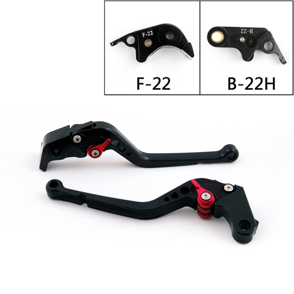 Long Brake & Clutch Lever For BMW S1000RR 15-2018 S1000R 15-2018 (F-22/B-22H) BK Generic
