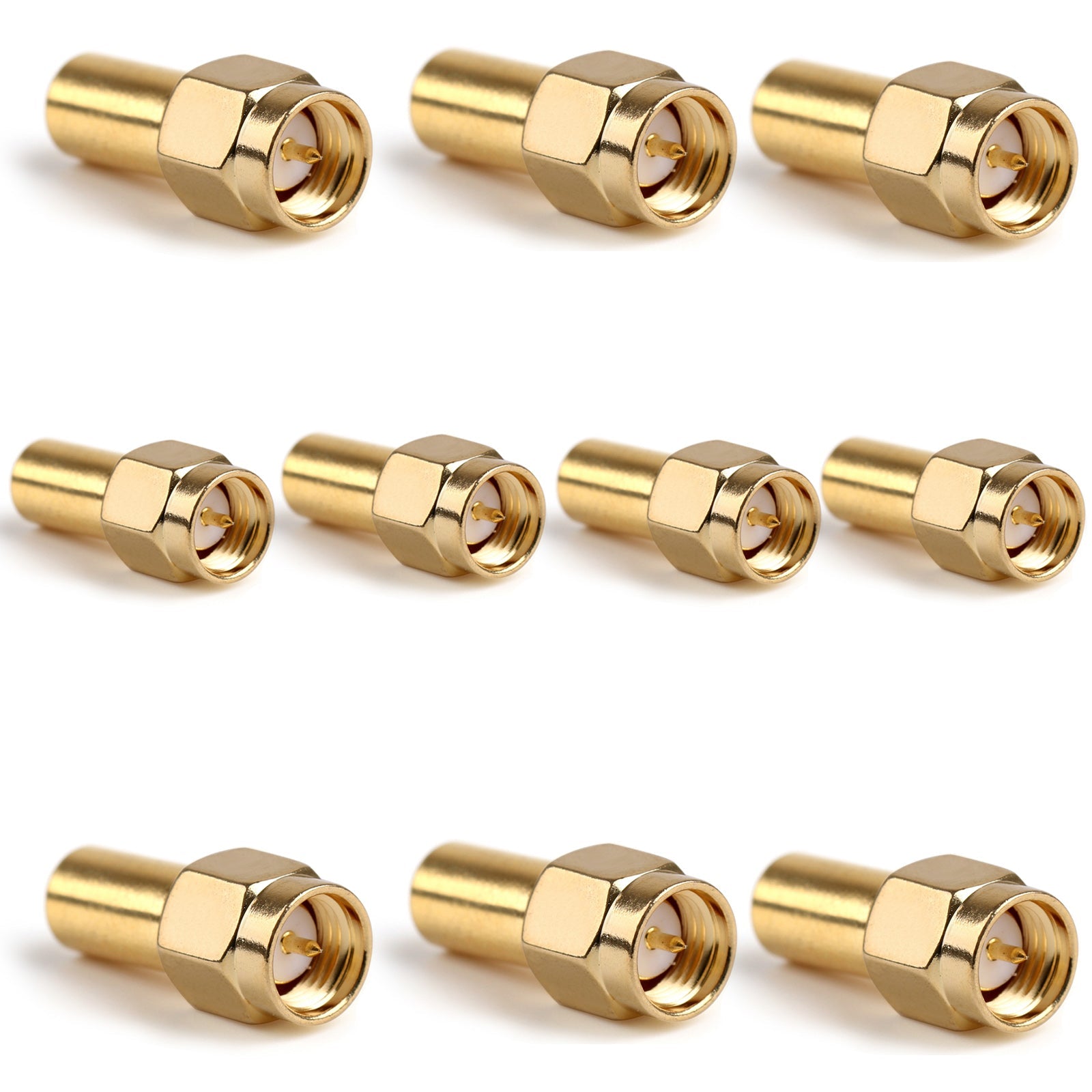 10Pcs SMA Male Plug 1W RF Coaxial Termination Loads DC-3 GHz 50?? Connector