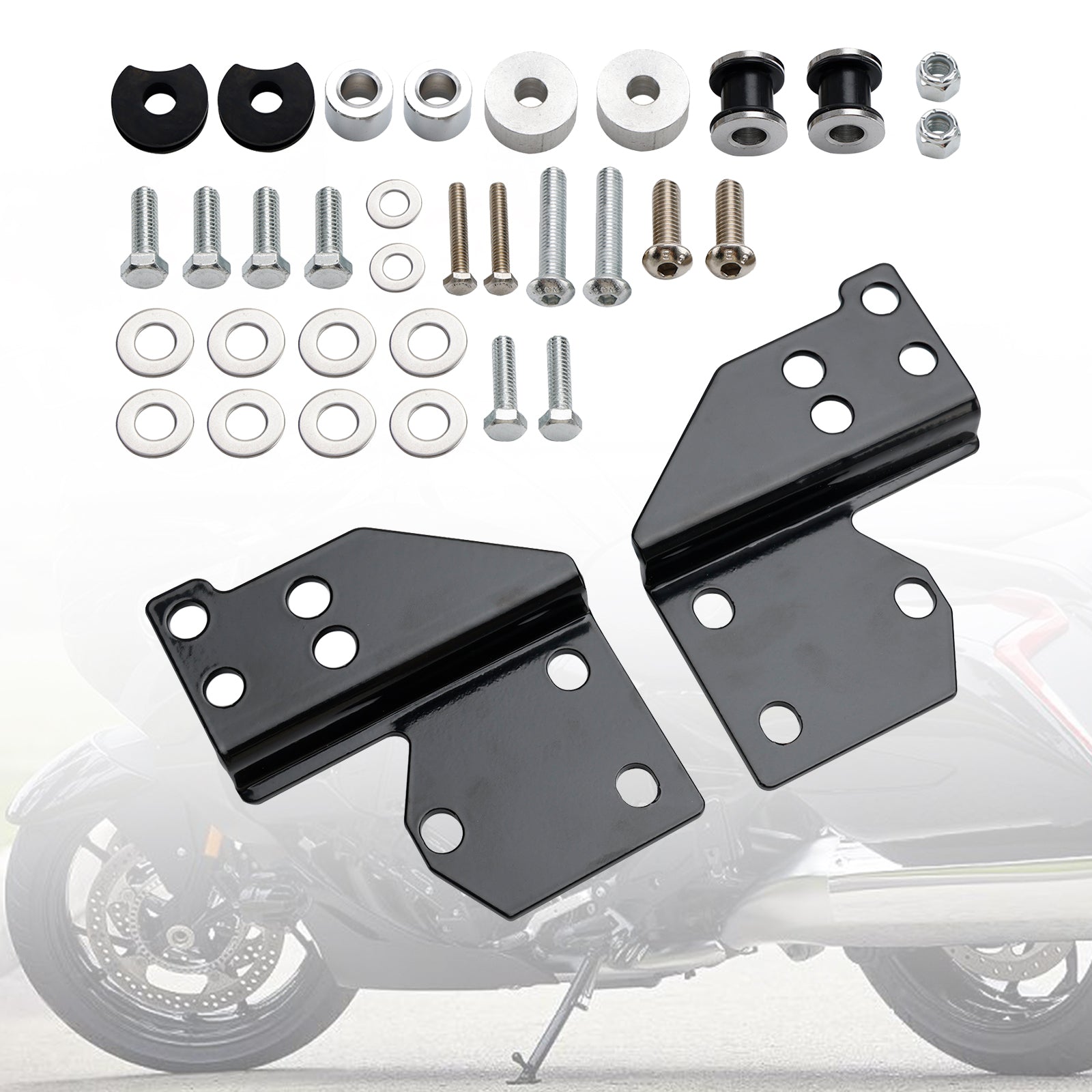 로드 킹 로드 글라이드 스트리트 글라이드 1997-2008 등받이 시시 바 도킹 하드웨어