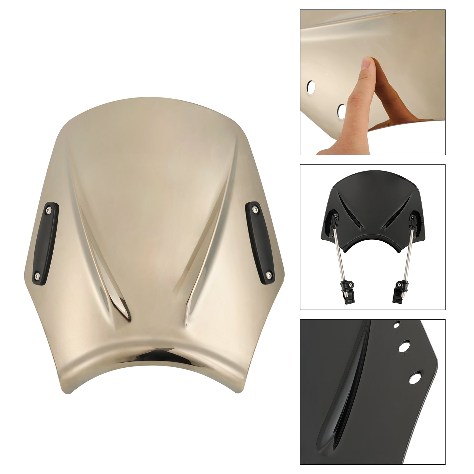 Windshield WindScreen Universal fits for Motorcycle with 22mm / 7/8" handlebar