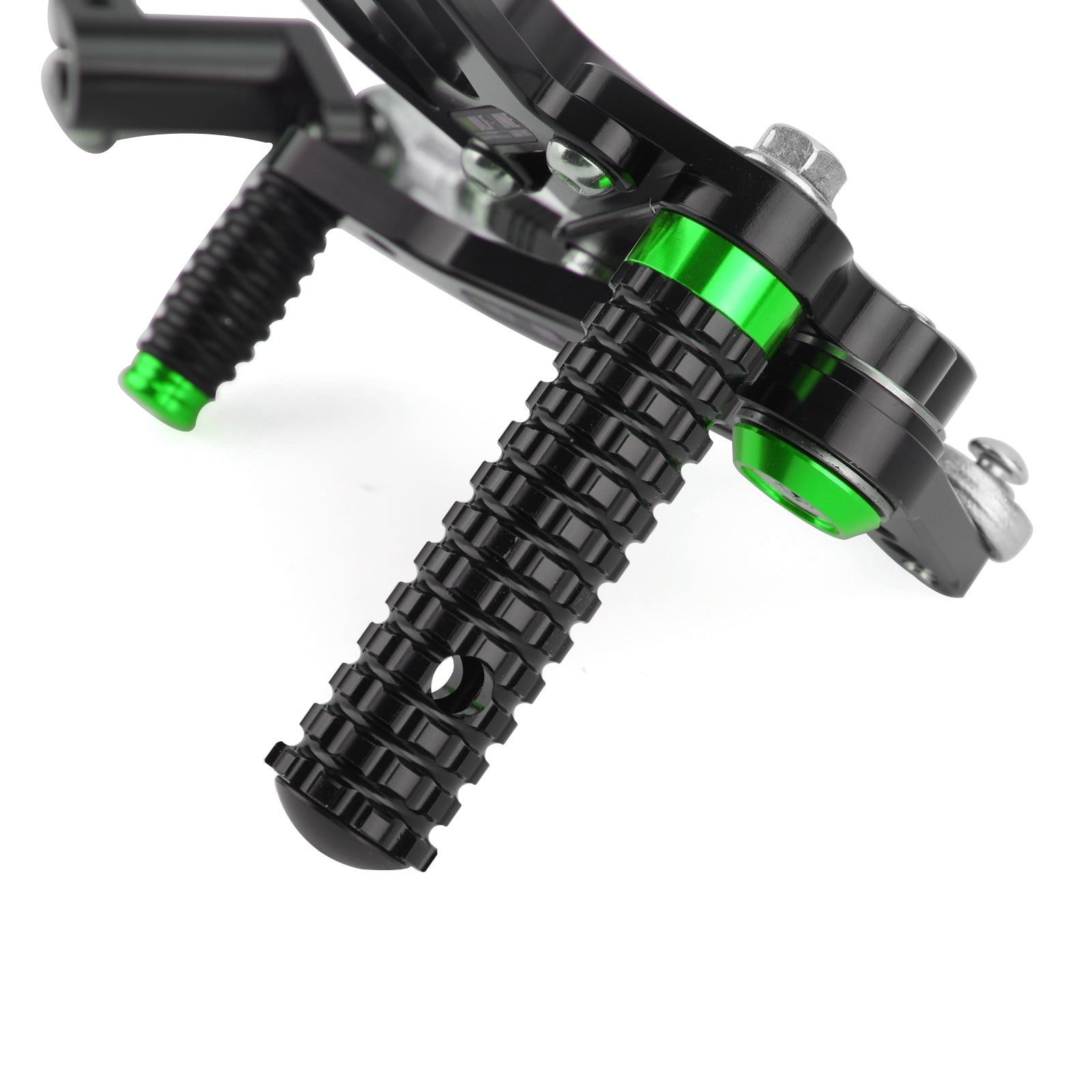 CNC Alu Rearsets Footpegs Green Fit for Kawasaki Ninja EX 250 / 400 2018-2020 Generic