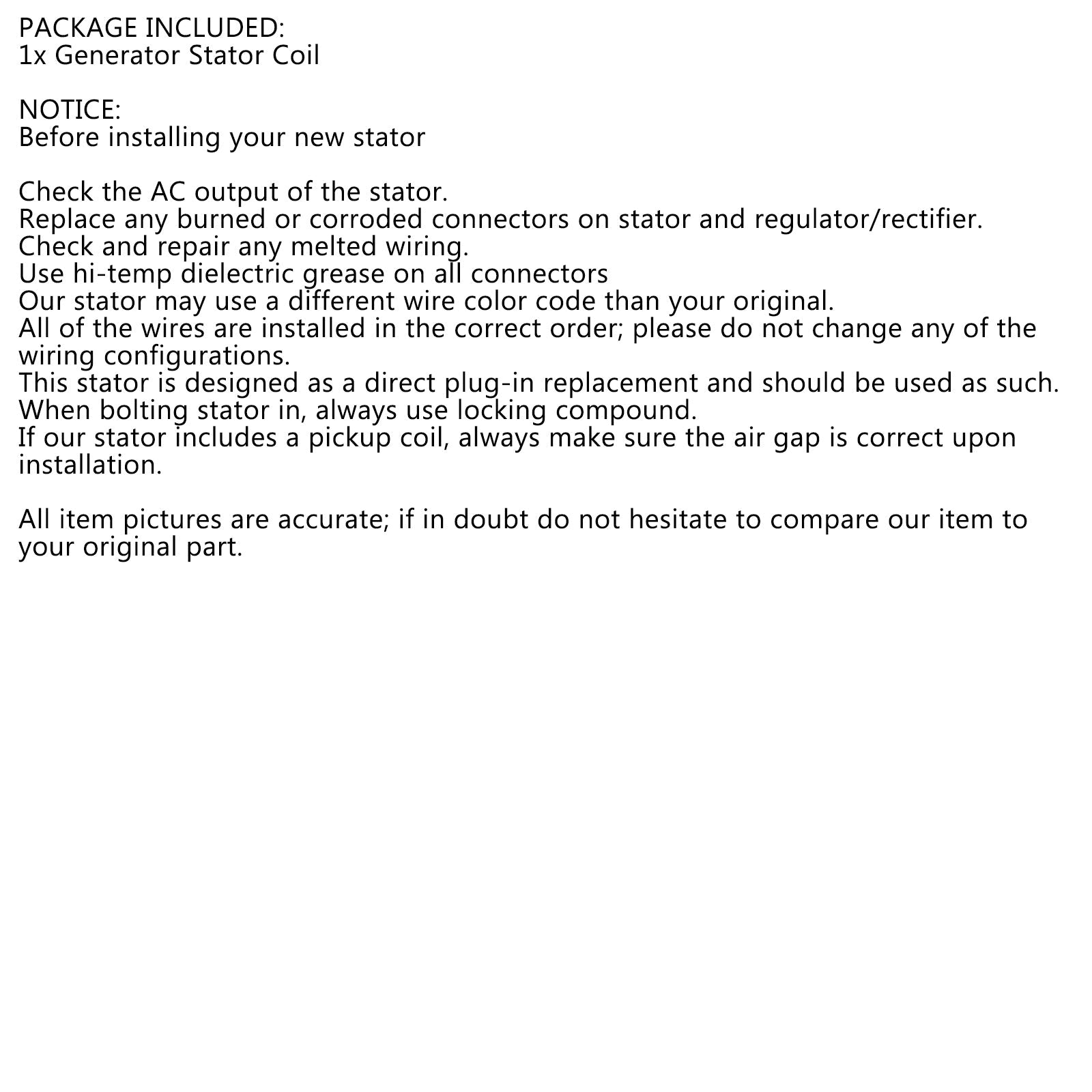 야마하 YS250 YBR250 2007-2011 5D1-H1410-00 5D1-H1410-01 일반용 스테이터 발전기