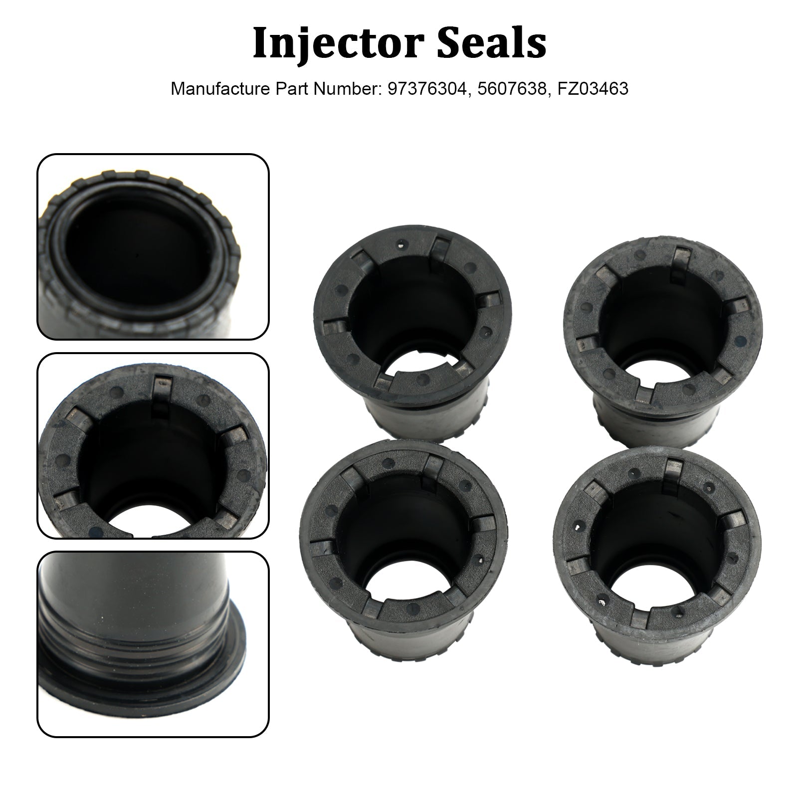 4pcs Fuel Diesel Injector Upper Seal Fit Vauxhall Astra H/J Corsa D Mokka 1.7