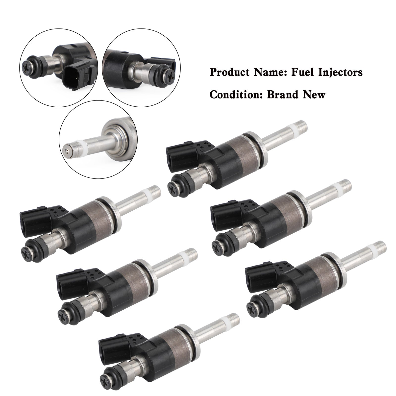 Honda Pilot Odyssey Ridgeline 3.5L V6 6PCS Fuel Injectors 16010-RLV-315