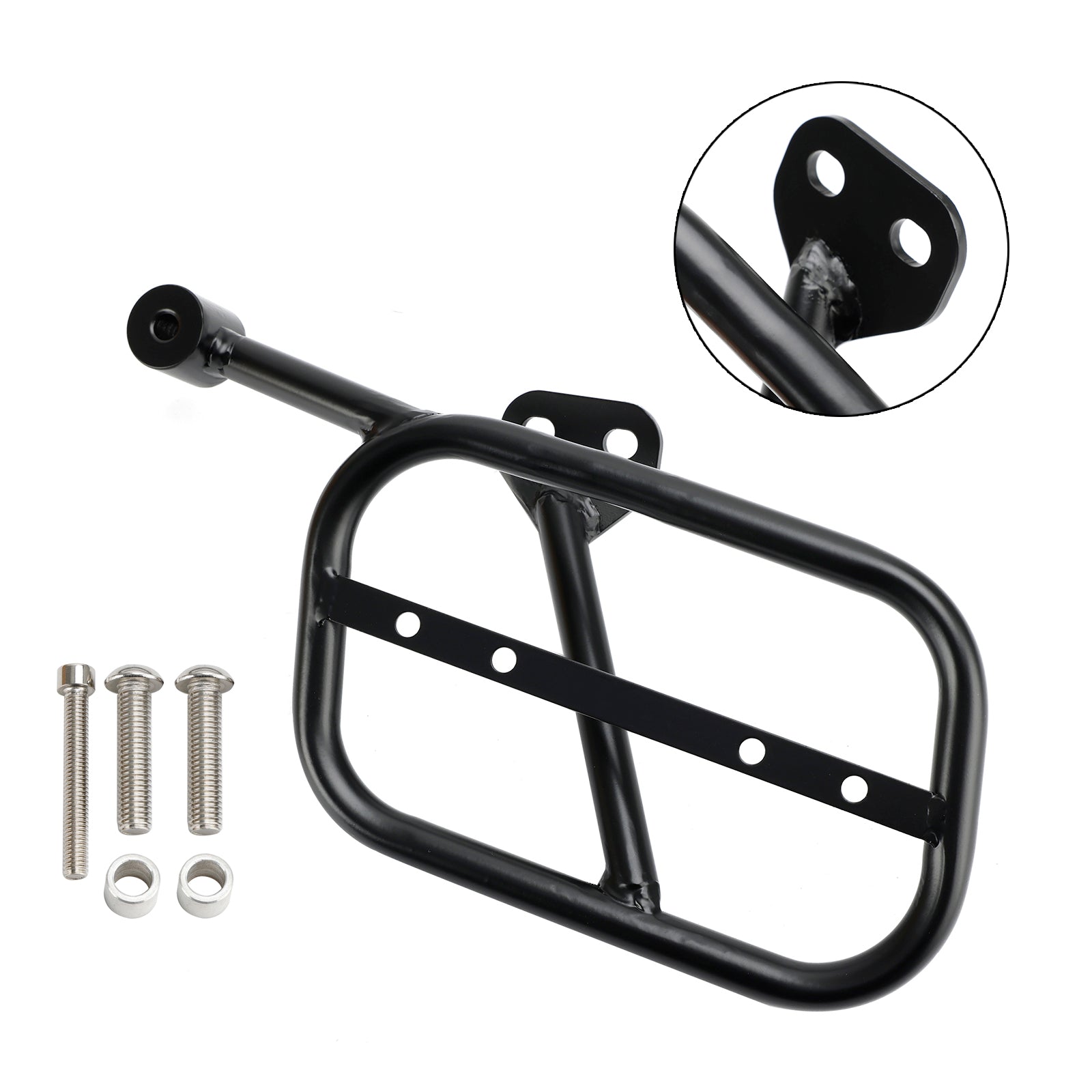 Saddle Bag Mounting Bracket Luggage Rack Side bag Holder Black Fit for GUZZI V9 Bobber Roamer 2018-2024