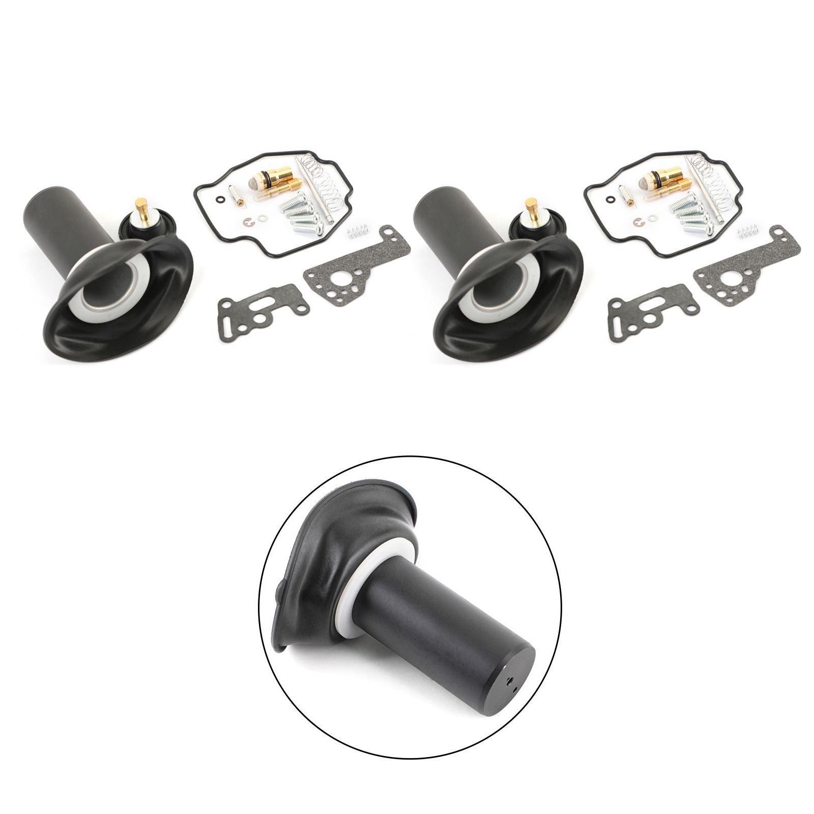 2set Kit de reparación de carburador diafragma de émbolo para Yamaha VIRAGO 535 XV535 1990-01 genérico