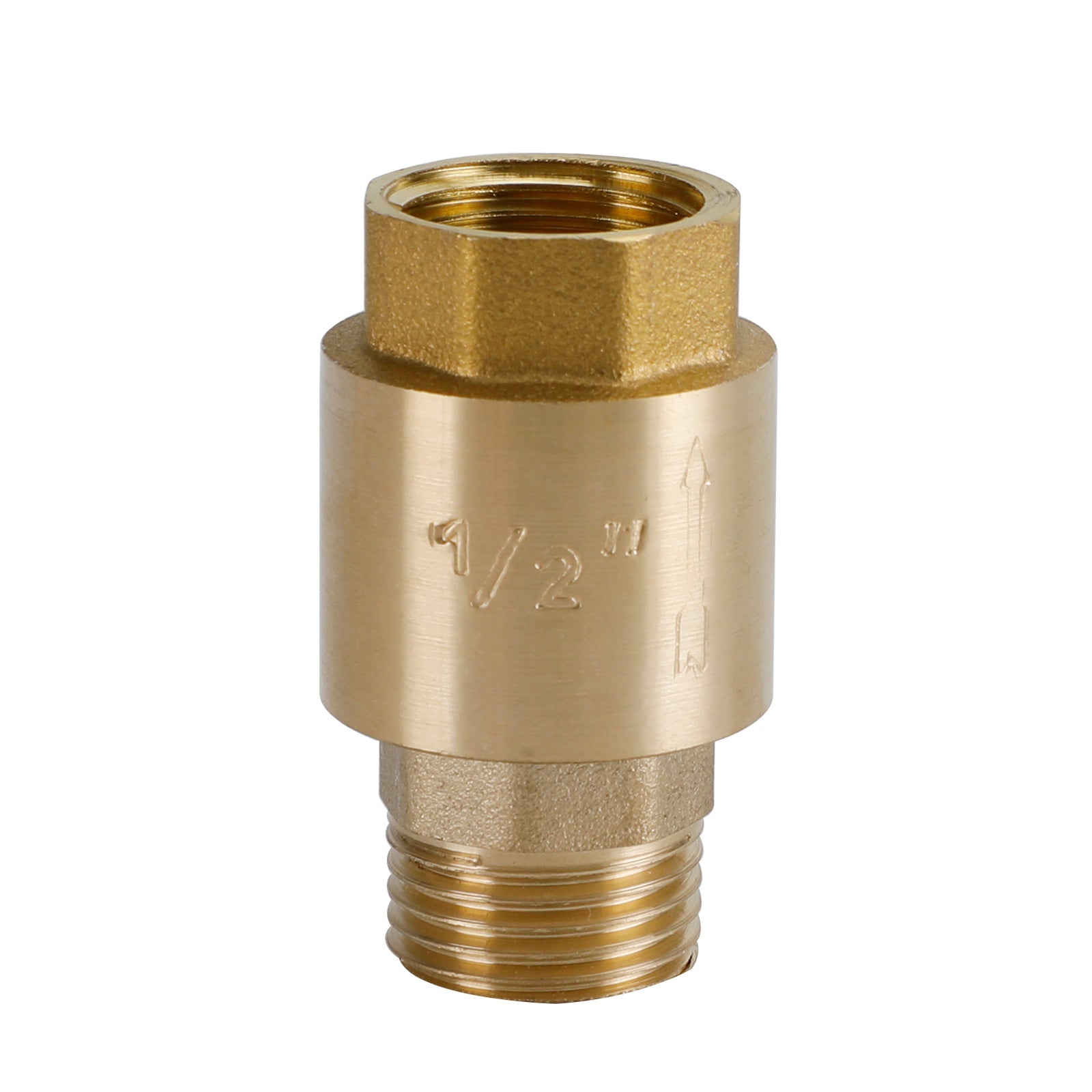 Brass Check Valve G1/2" G3/4" G1" M To F Thread Non-Return Backflow Prevention