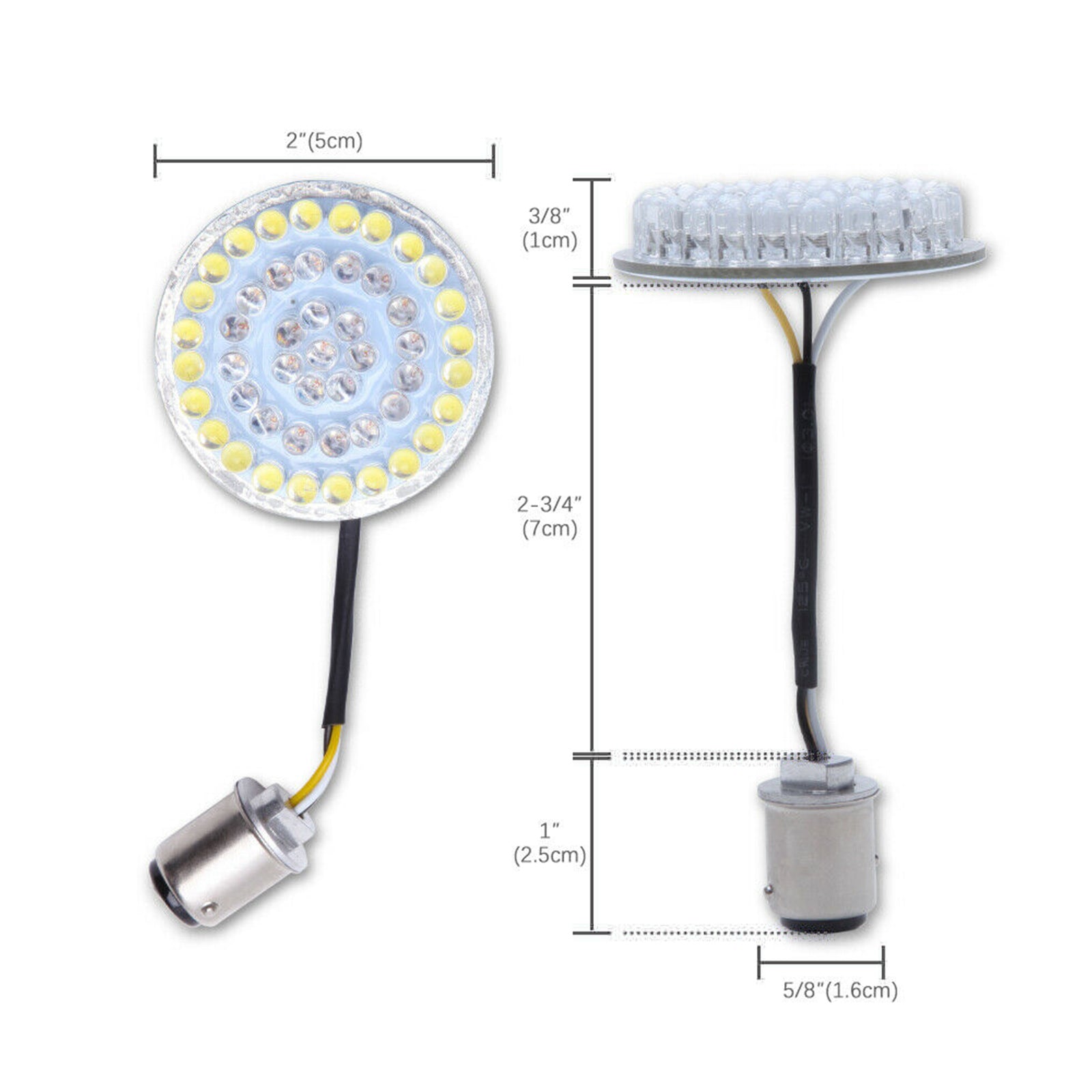 1156 Rear LED Turn Signal Insert Lights for Dyna Touring Street Road Glide 883 Generic