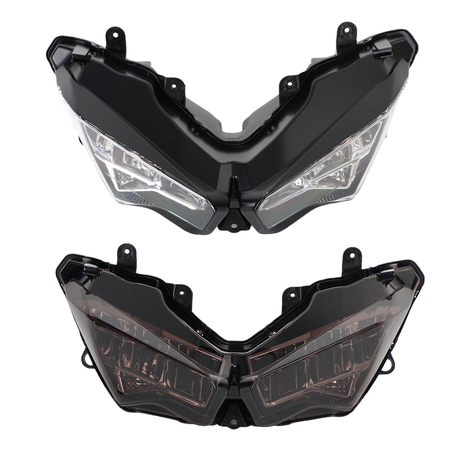 Front Headlight Grille Headlamp Protector Clear For Kawasaki Ninja 400 2018-2023