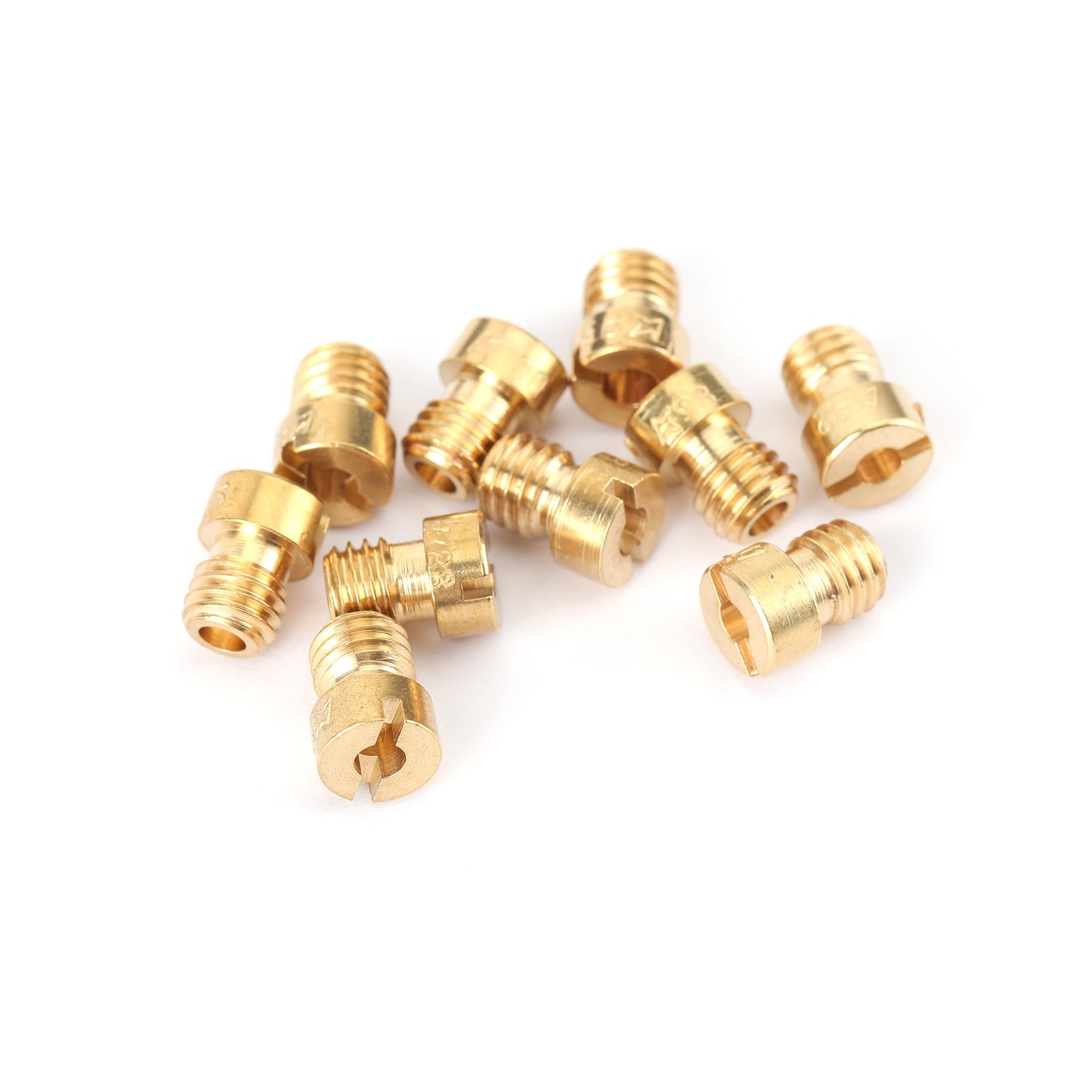 10 juegos de chorro principal de cabeza redonda 5mm 82-105 para carburador de motocicleta GY6 PZ19 genérico