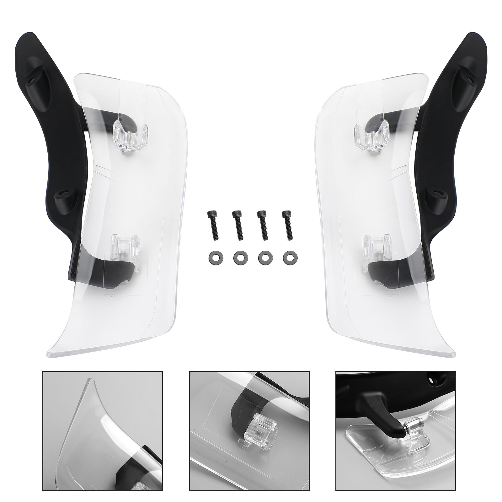 Adjustable Upper Fairing Side Wind Air Deflector For Road Glide 2015-2020 Generic