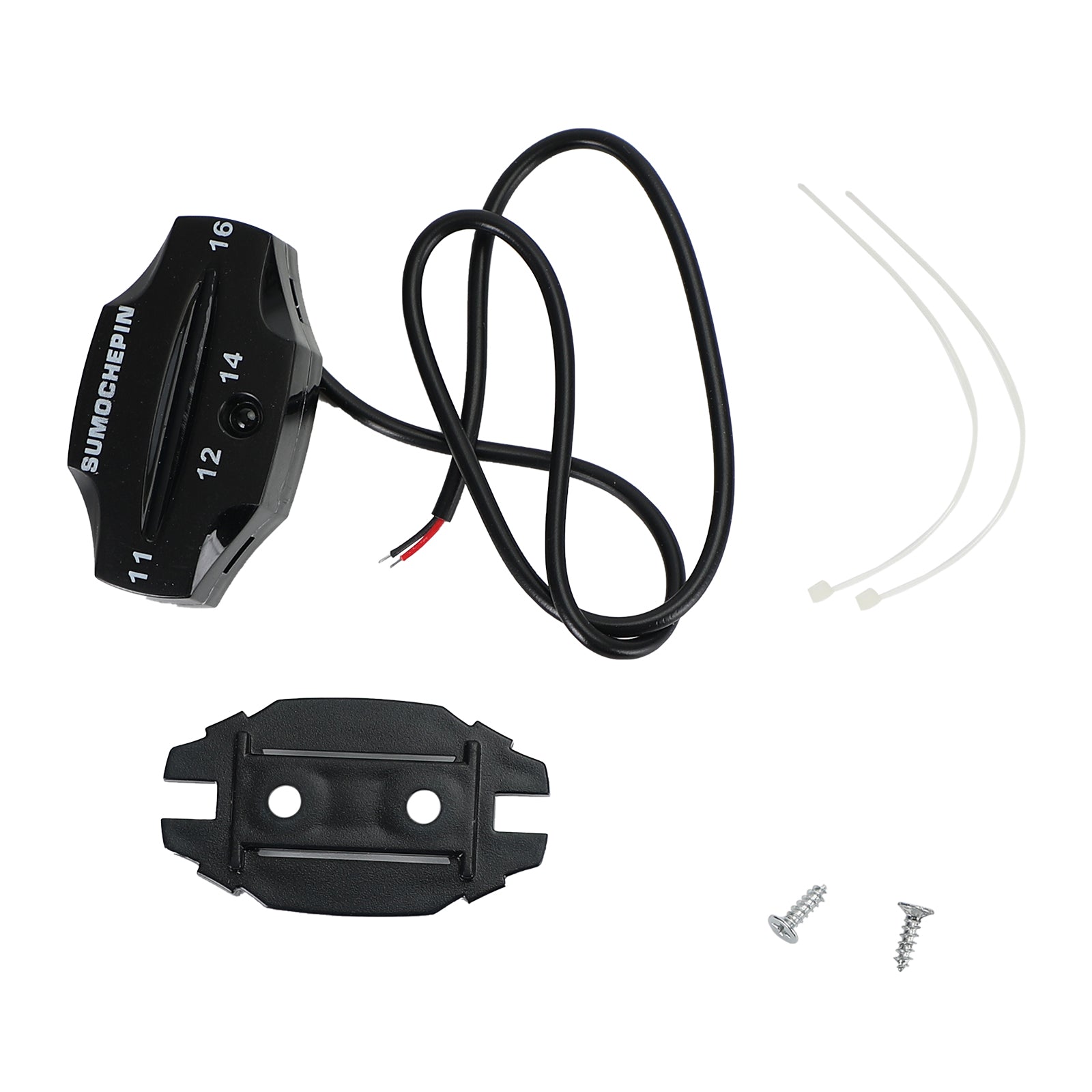 1Pc 12V Motorcycle Scooter Led Display Voltmeter Voltage Guage Volt Tester Generic