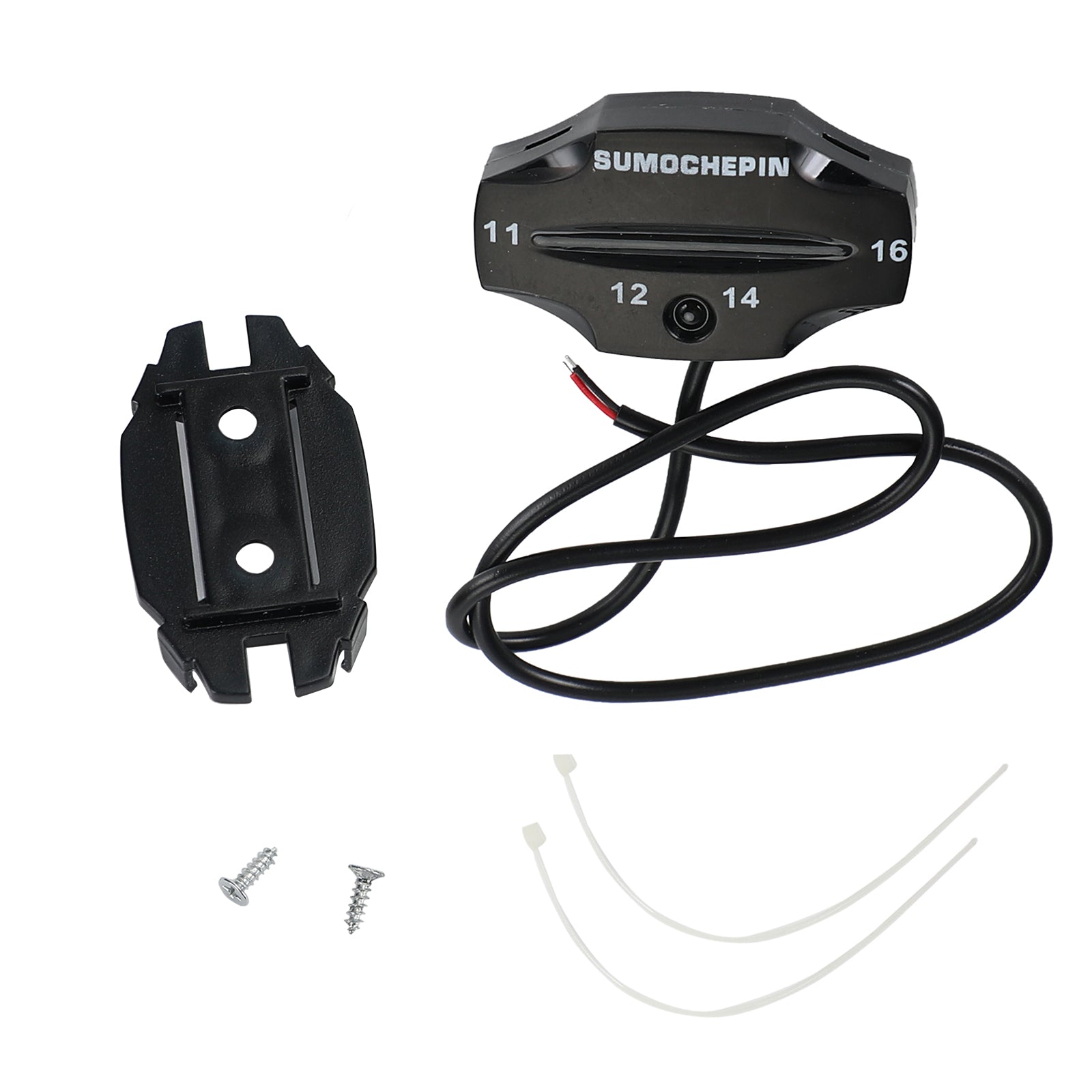 1Pc 12V Motorcycle Scooter Led Display Voltmeter Voltage Guage Volt Tester Generic