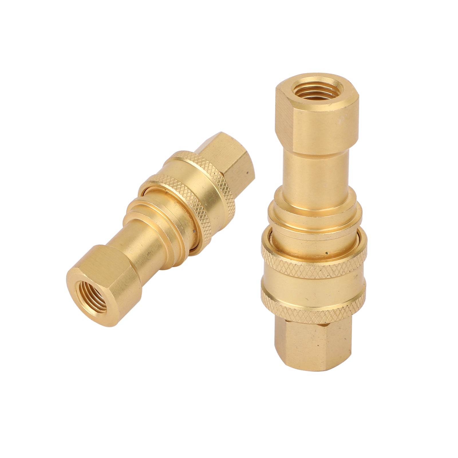 1 Sets 1/4" NPT ISO 7241-B Quick Disconnect Hydraulic Couplings/Couplers Brass