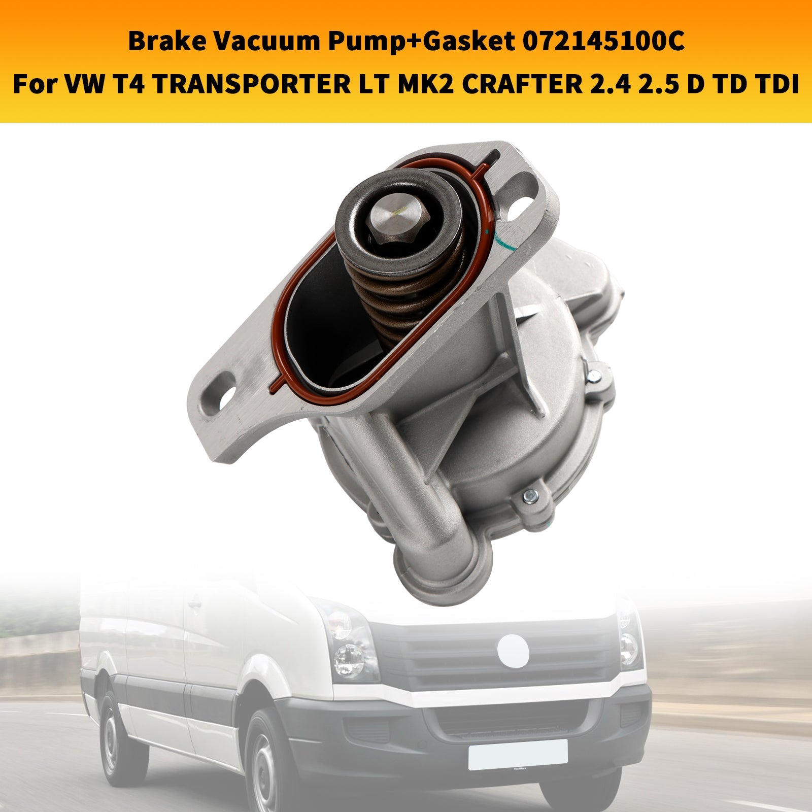 1978-1996 VW LT 40-55 I 2.4 Brake Vacuum Pump+Gasket 072145100C Fedex Express