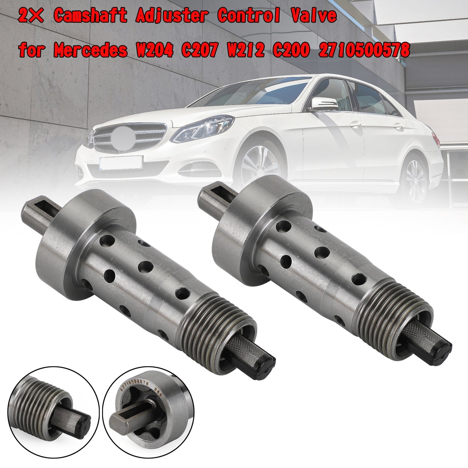 2x Camshaft Adjuster Control Valve for Mercedes W204 C207 W212 C200 2710500578 Generic