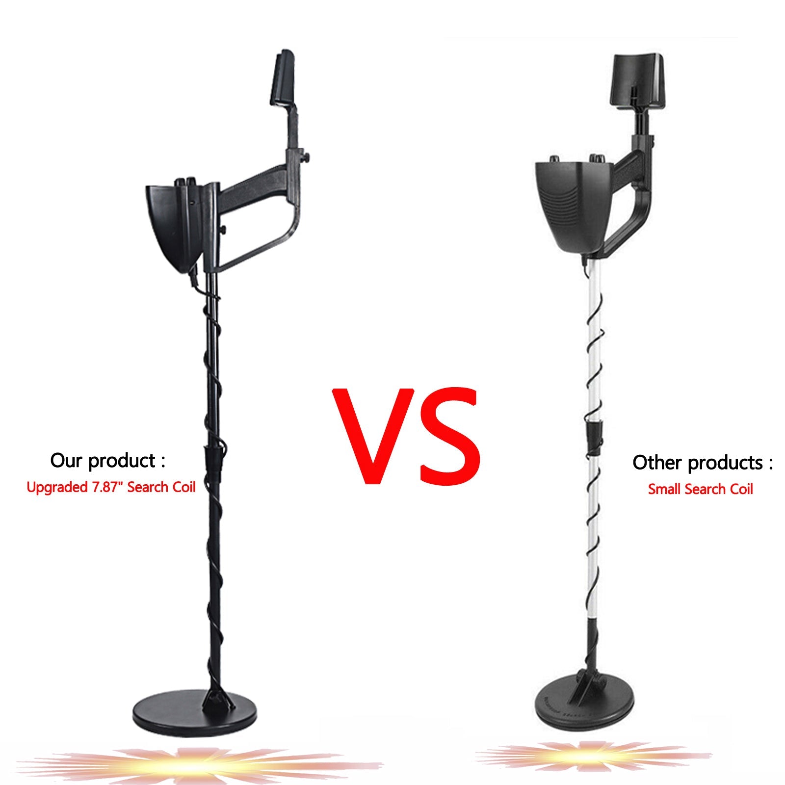 Detector de metales 7.8" Hunter Deep Sensitive Viene con auricular de pala