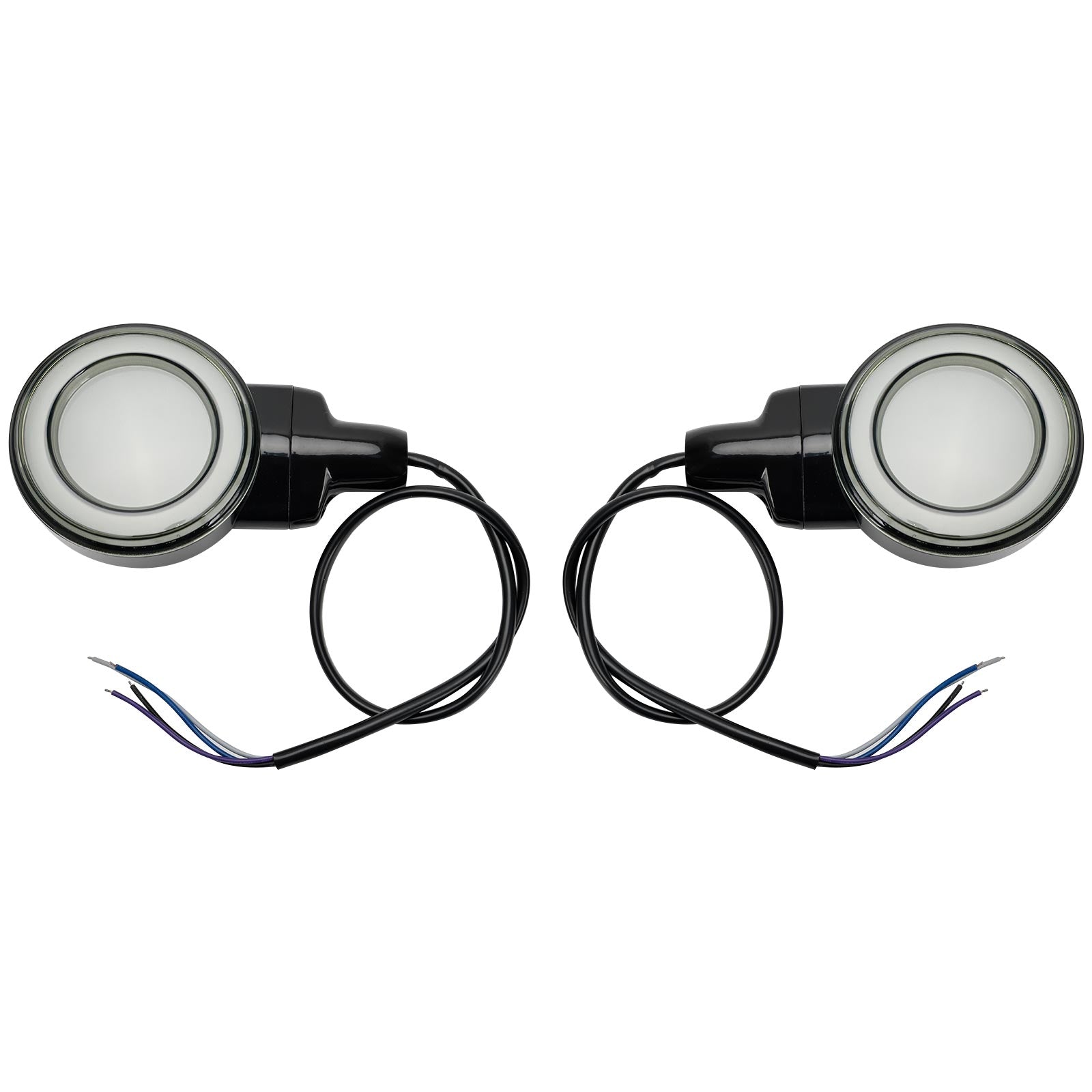 LED Flat Front Turn Signal Light For Heritage Softail Classic Touring 99-23