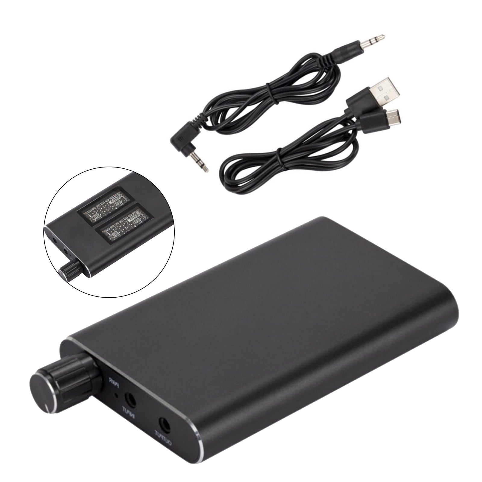 HIFI Headset Amplifier Companion Walkman Portable Adjustable AMP 3.5mm AUX Port