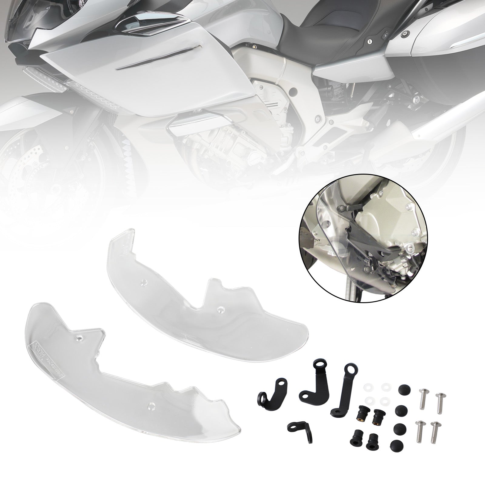 Feet Fender Cover Mudguards Feet Protection for BMW K1600GT K160GS 2017-2021 Generic