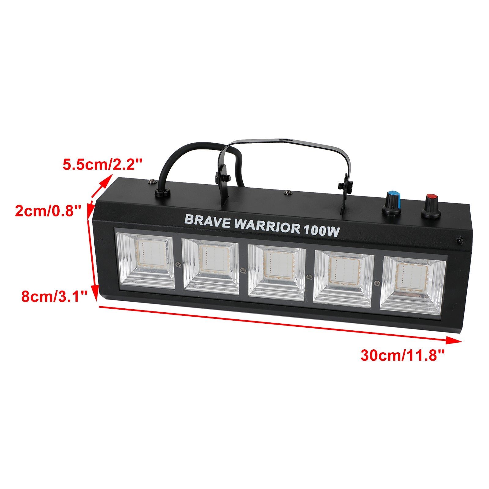 40W/60W/100W RGB+White DJ Disco Strobe Lights Remote Control Sound Flash Party