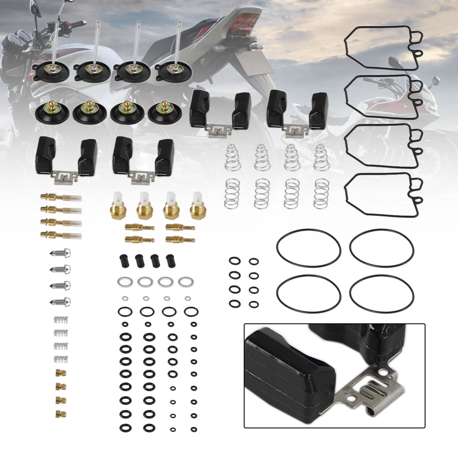 1980-1983 Honda Goldwing 1100 GL1100 Kit de reparación de reconstrucción de carburador