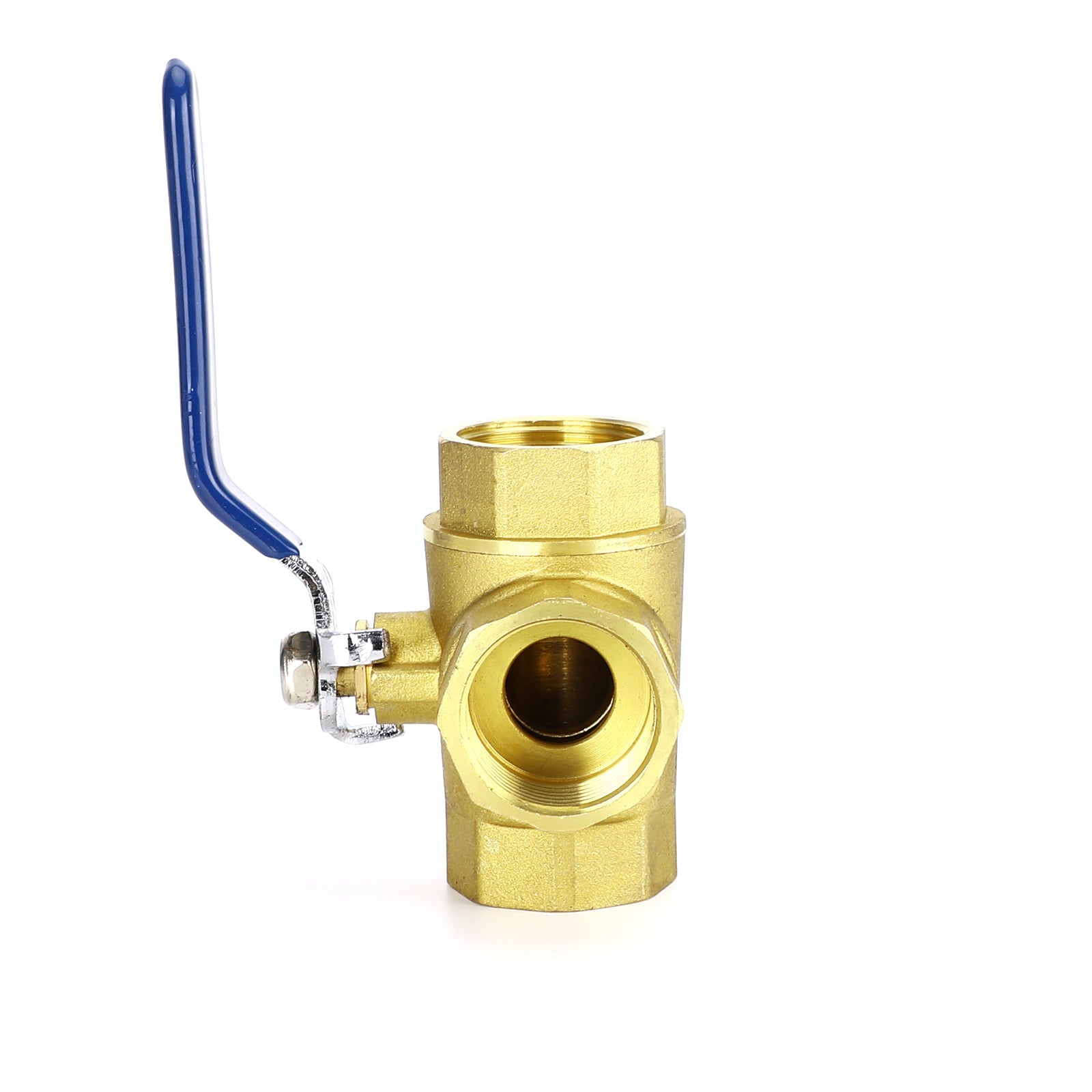 1" Ball Valve Female L Port 600 WOG NPT Brass Ball Valve Threaded Plumbing