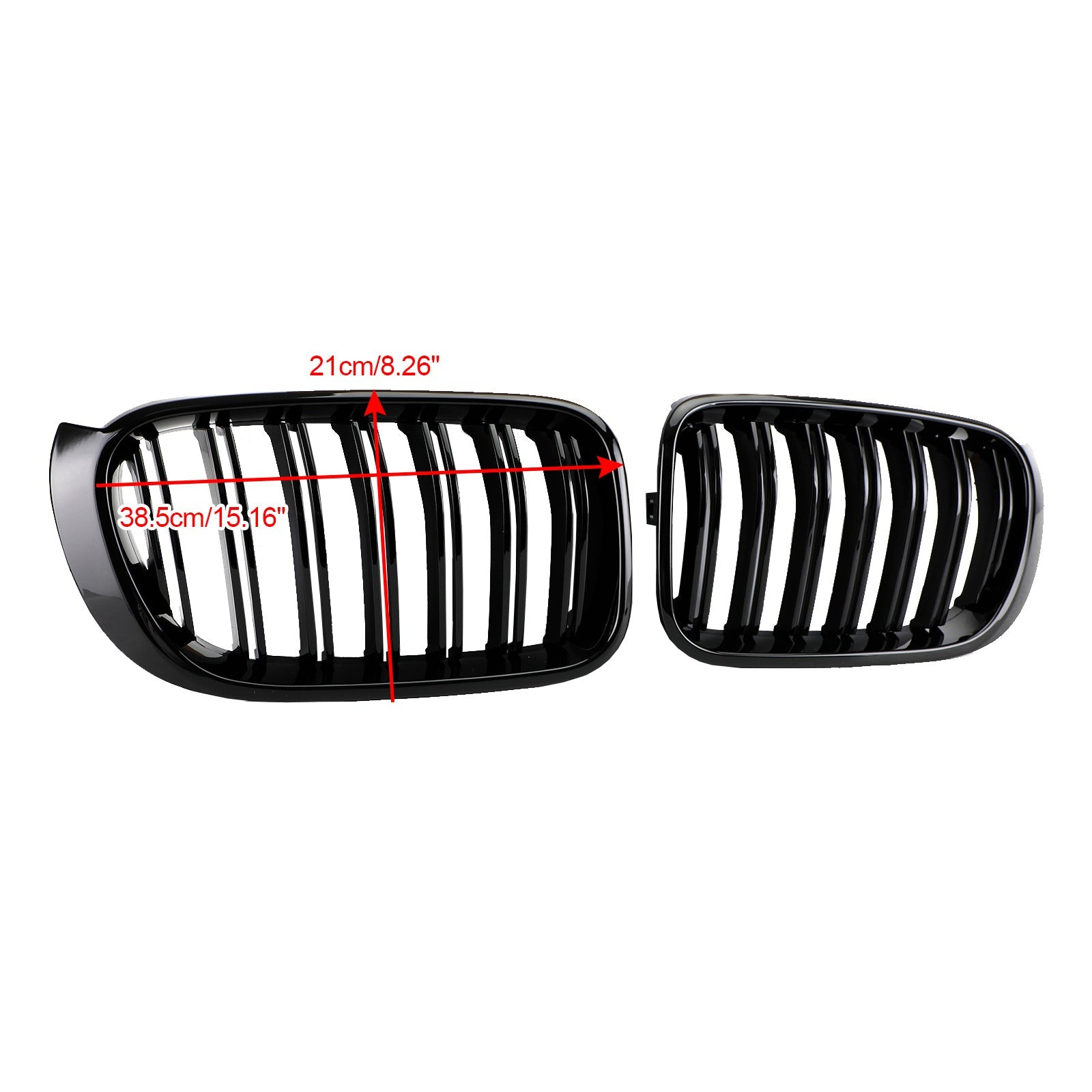 BMW X3 X4 F25 F26 2014-2017 Gloss Black Front Bumper Kidney Grille Grill