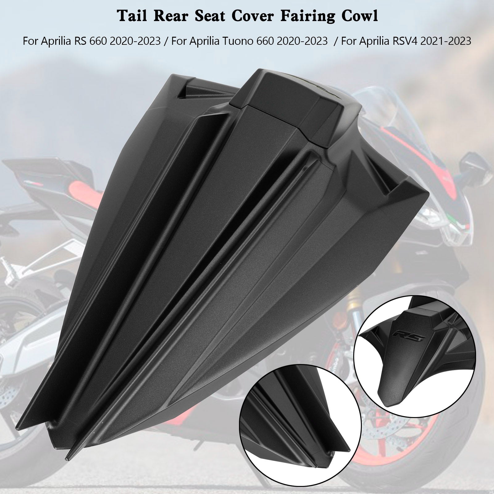 Rear Seat Cover Fairing Cowl For Aprilia RS660 Tuono660 2020-2024 Carbon Black Purple