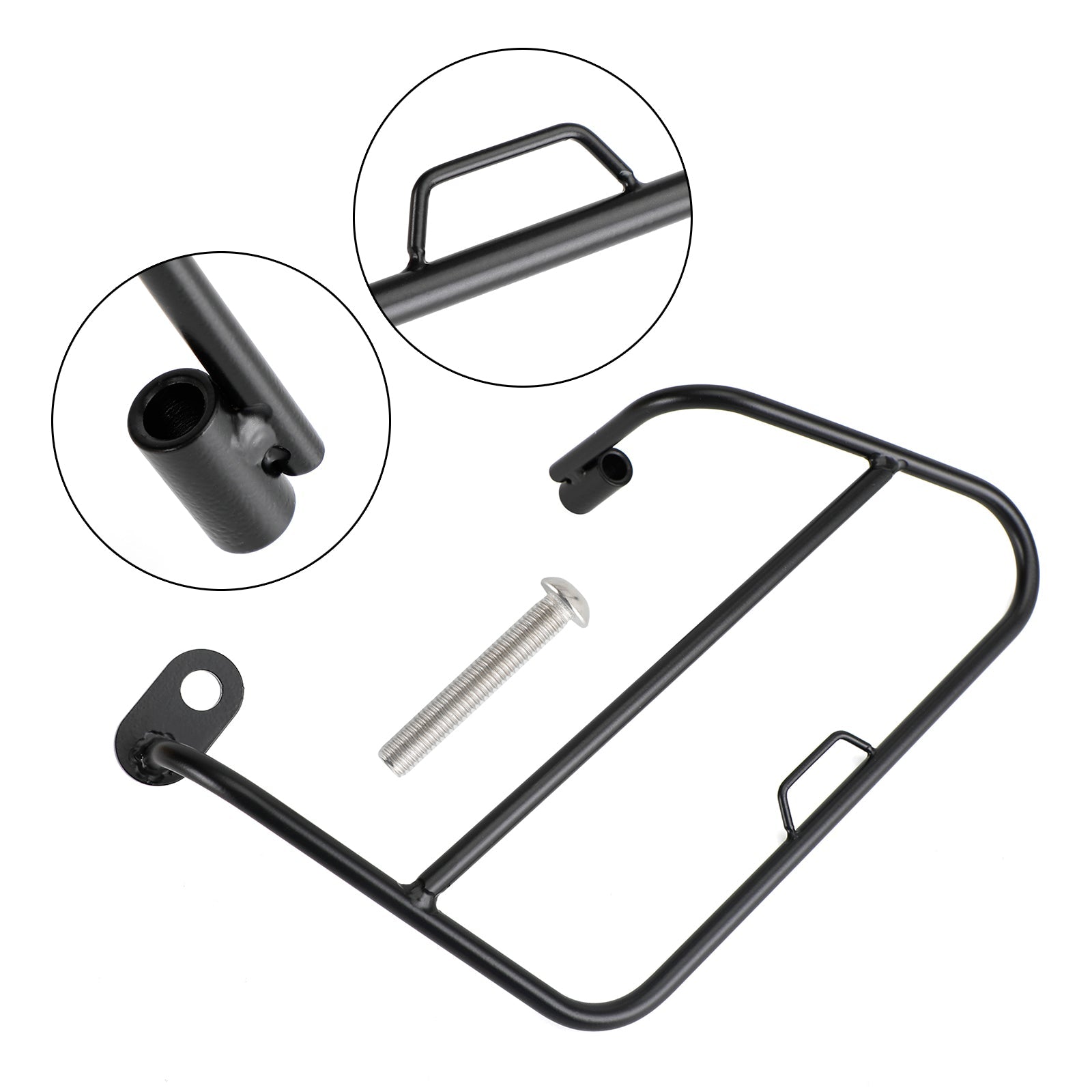 Side Saddle Bag Mounting Bracket Black Fit for HONDA Super Cub 125 18-22 21