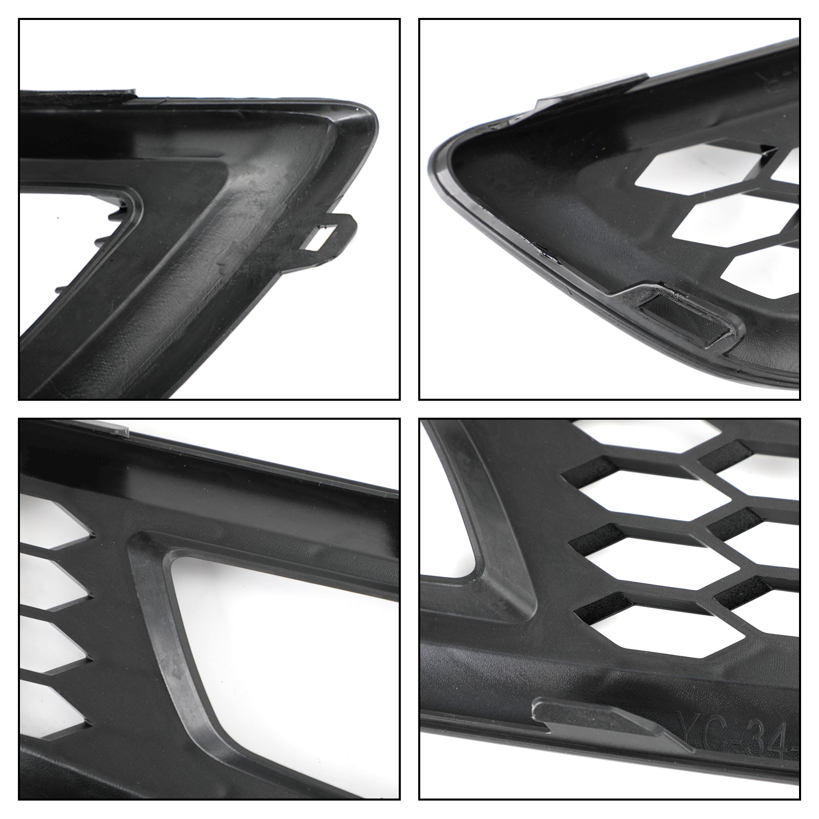 Ford Focus 2015-2017 Pair Front Bumper Fog Light Lamp Cover Bezel Grill