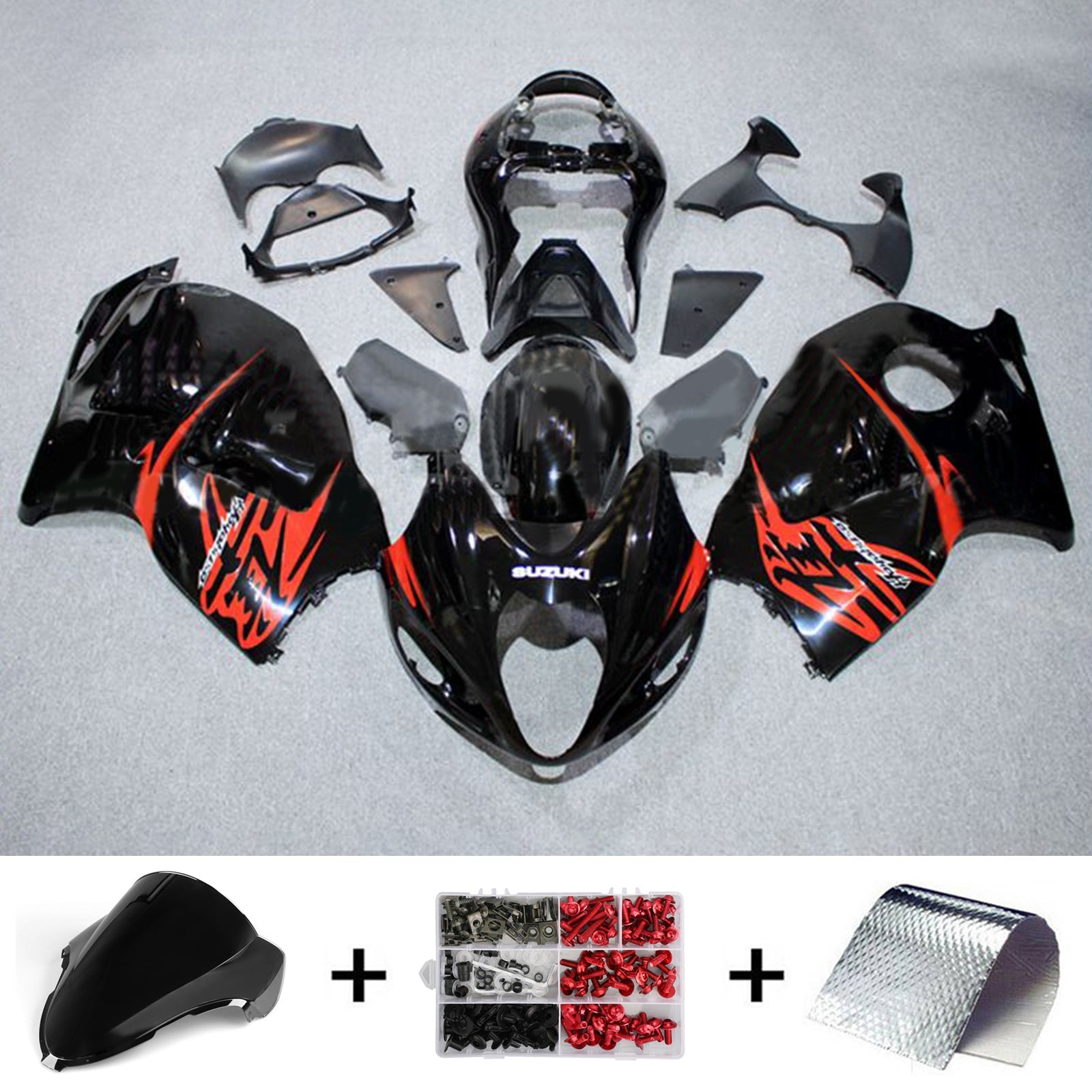 Suzuki Hayabusa GSX1300R 1999-2007 Fairing Kit Bodywork Plastic ABS
