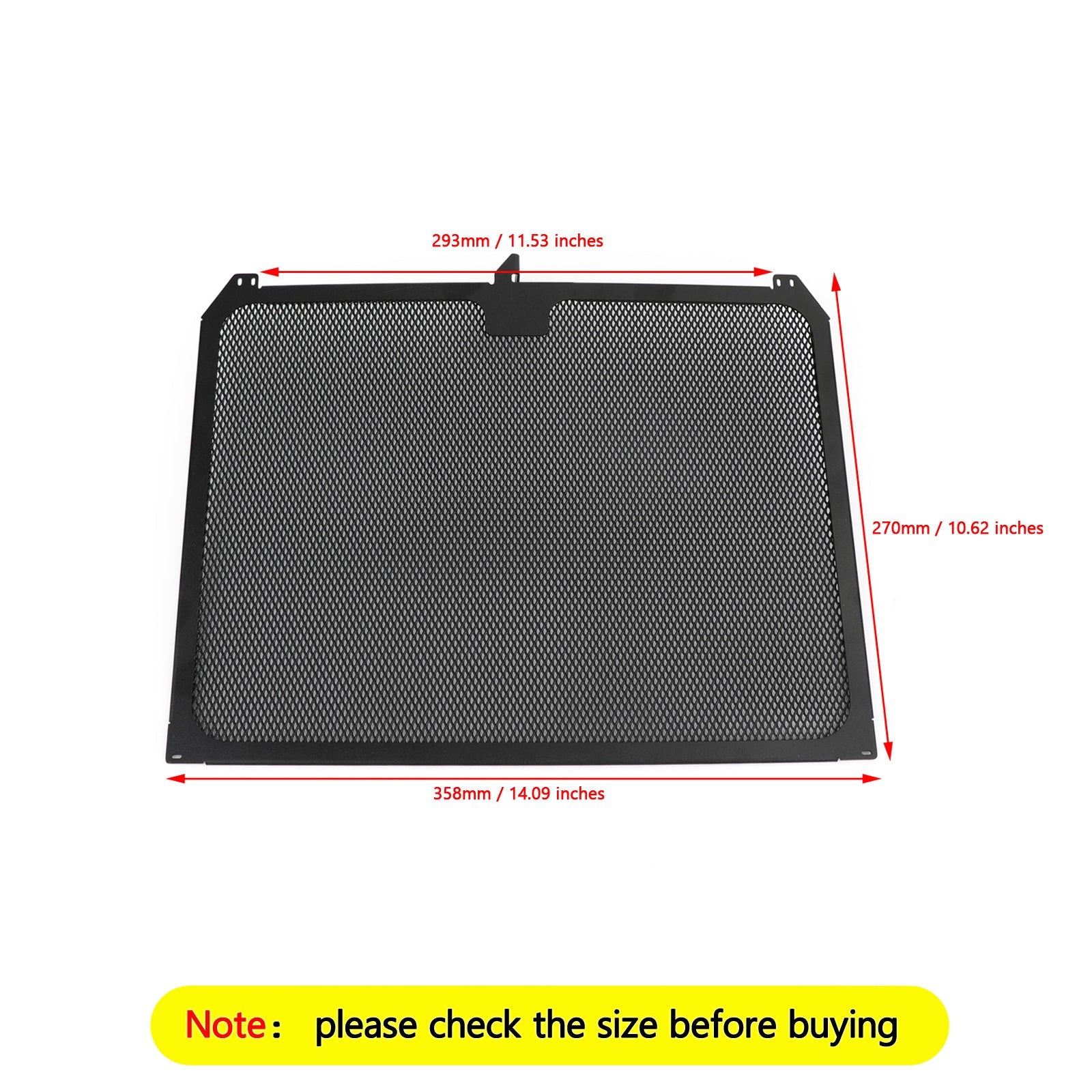 야마하 YZF R6 YZF-R6 2017-2020용 검정색 라디에이터 가드 커버 보호대 일반